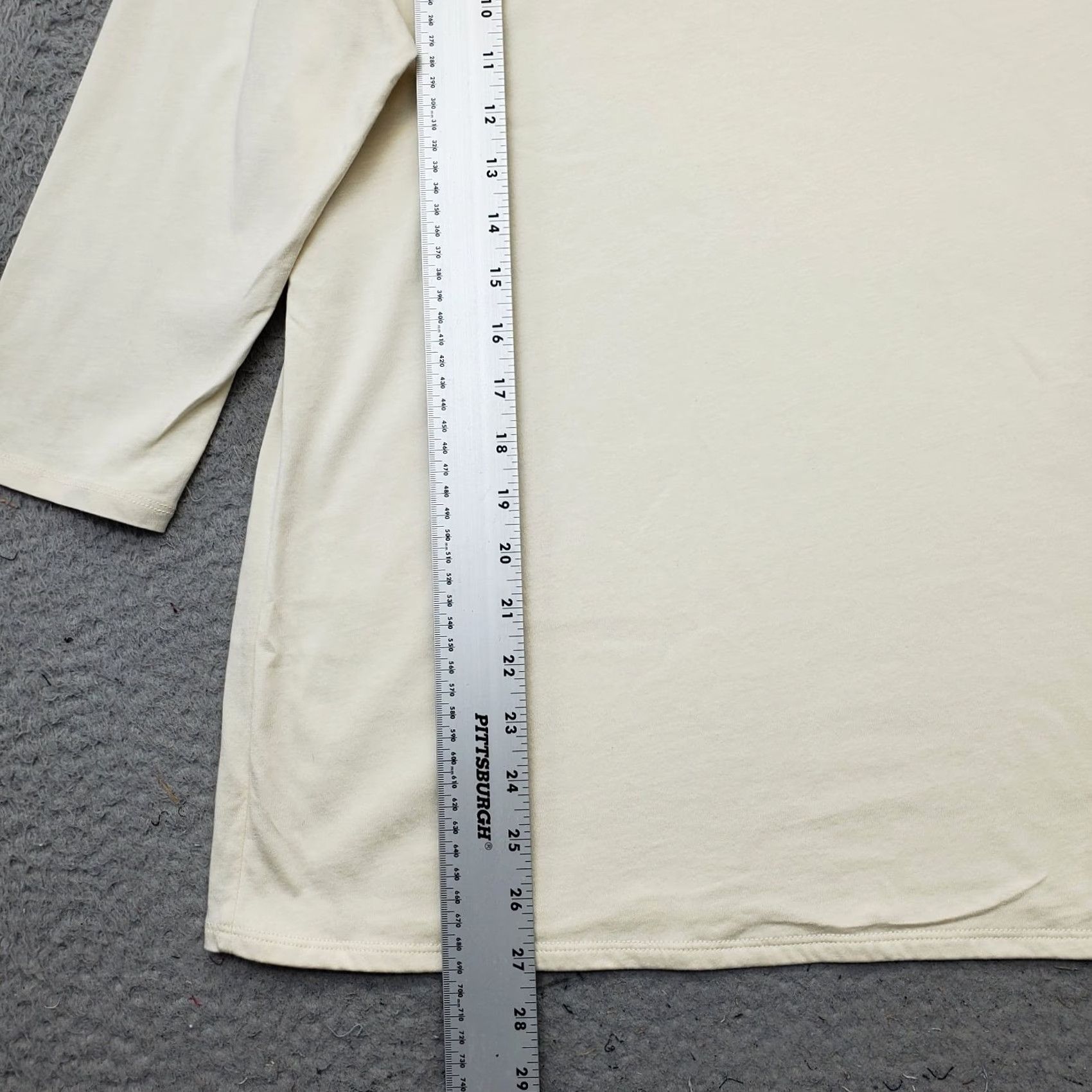 Vintage Dana Buchman Blouse Women XL Cream Long Sleeve Pullover Top Shirt Size XL / US 12-14 / IT 48-50 - 3 Thumbnail