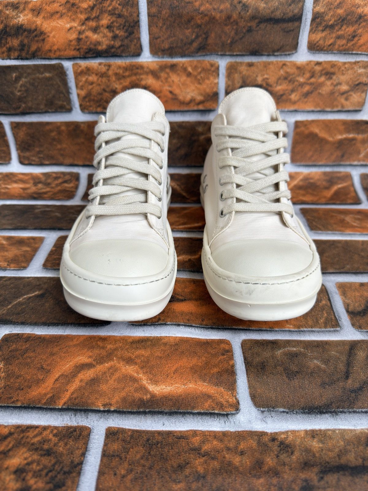 Rick Owens 🔥🔥patch logo drkshdw Ramones Size US 7 / IT 37 - 3 Thumbnail