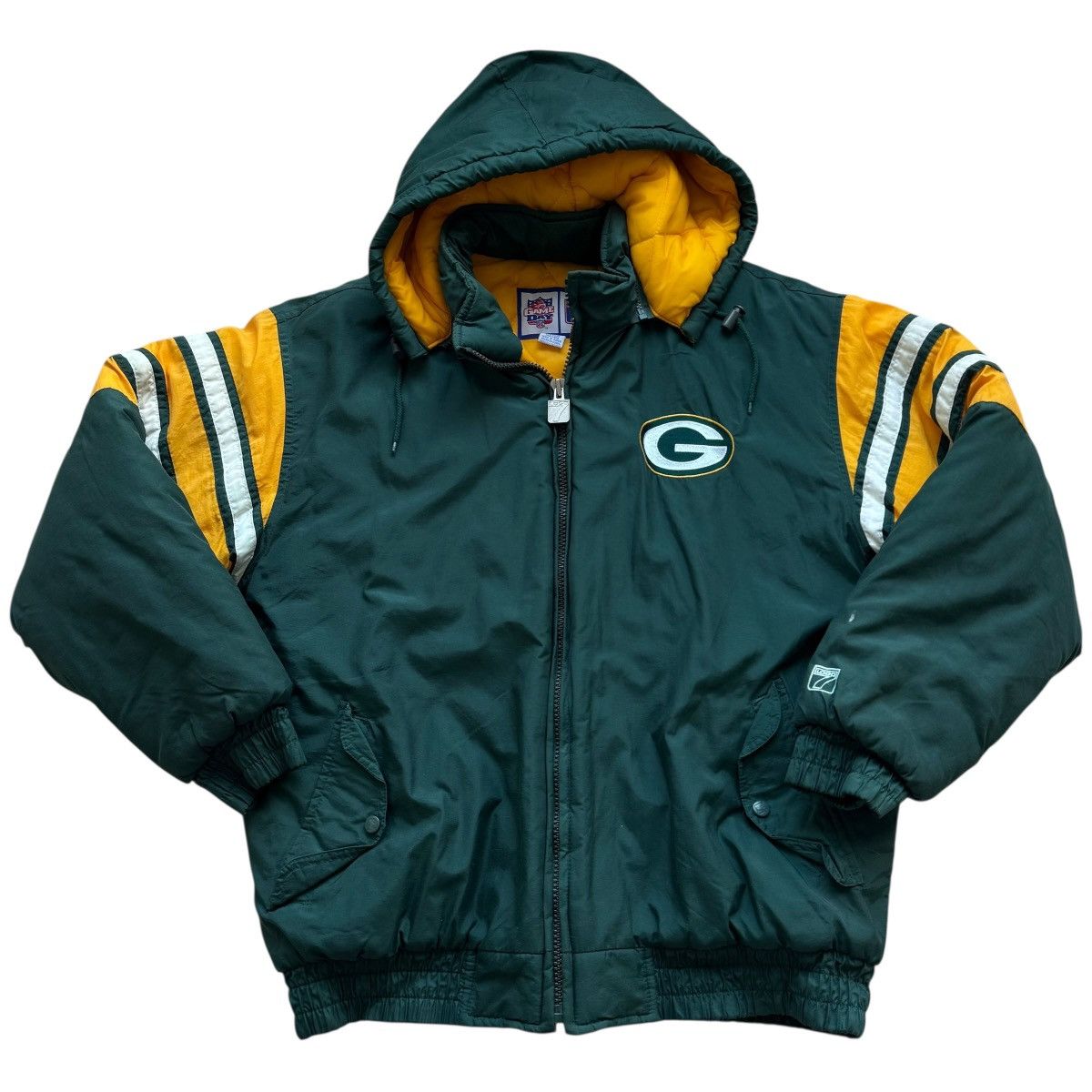 Logo 7 vintage logo 7 green bay packers quilted coat Size US L / EU 52-54 / 3 - 1 Thumbnail
