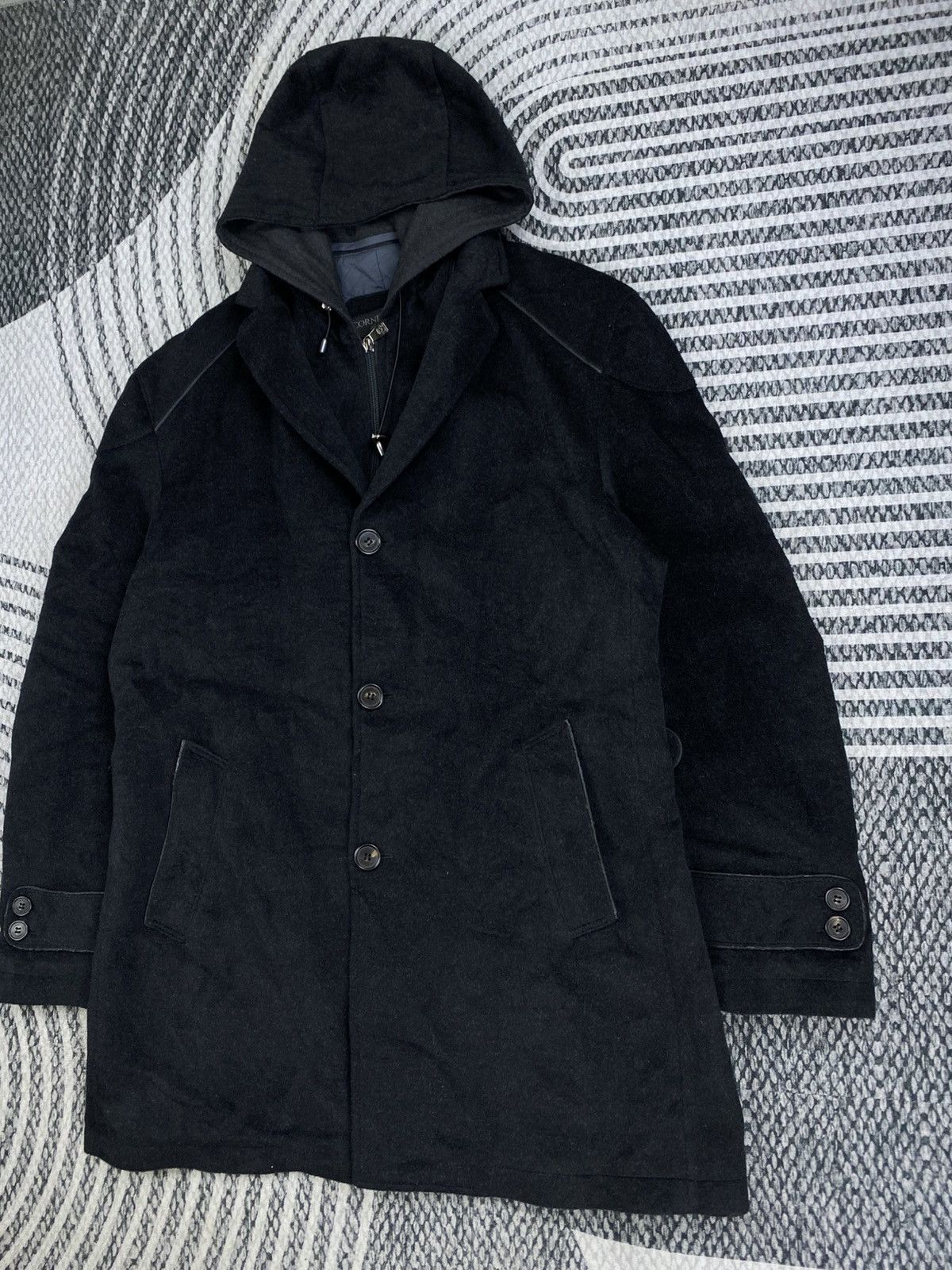 Corneliani 🔥STEALS Vintage Corneliani Double Layer Hoodie Jacket Size US L / EU 52-54 / 3 - 4 Thumbnail