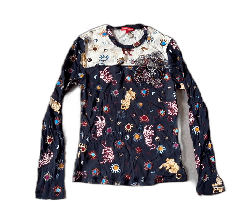 Vivienne Westwood Vintage Vivienne Tam Sheer Long Sleeve Top Size S / US 4 / IT 40 - 7 Thumbnail