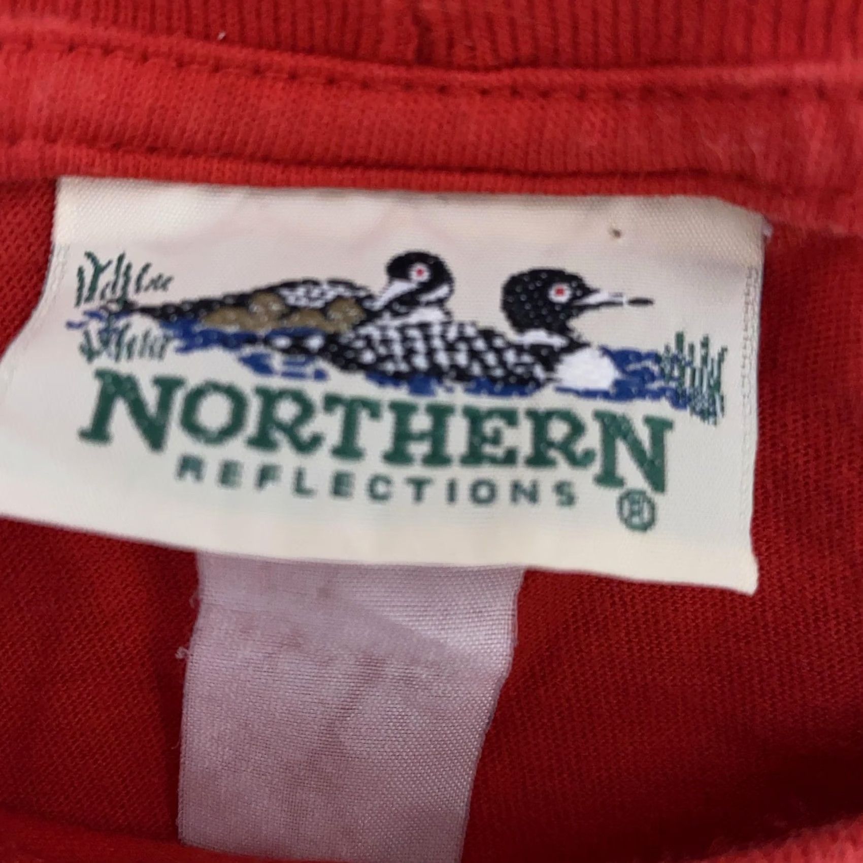 Northern Reflections VINTAGE Northern Reflections Red Pocket Shirt Mens M Short Sleeve Cotton Crew Neck Size US M / EU 48-50 / 2 - 7 Thumbnail