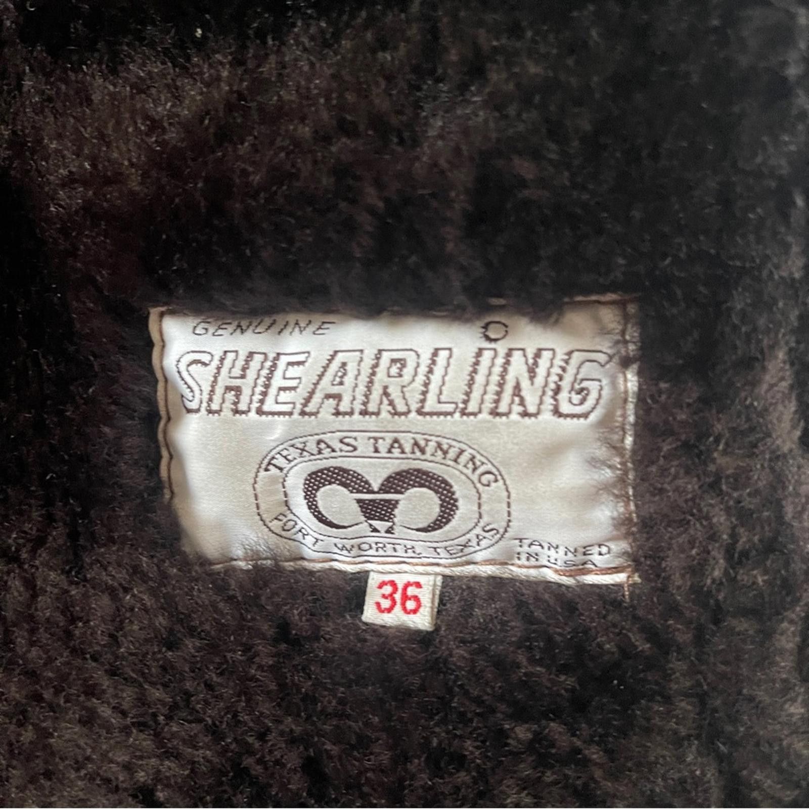 Other Texas Tanning Men's Brown Genuine Shearling Coat size 36 Size US M / EU 48-50 / 2 - 4 Thumbnail