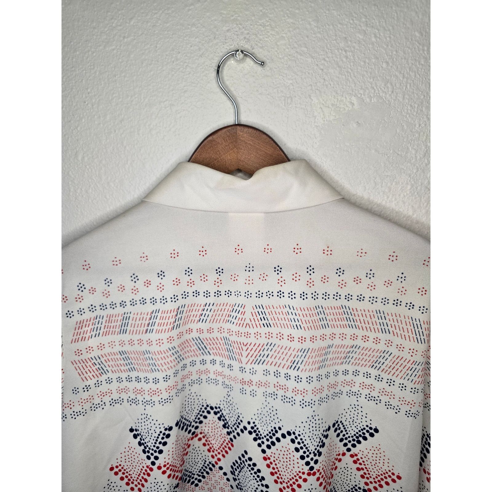 Vintage Vintage Womens Button Up Geometric Shirt Land' n Sea 1970s Size S / US 4 / IT 40 - 12 Thumbnail