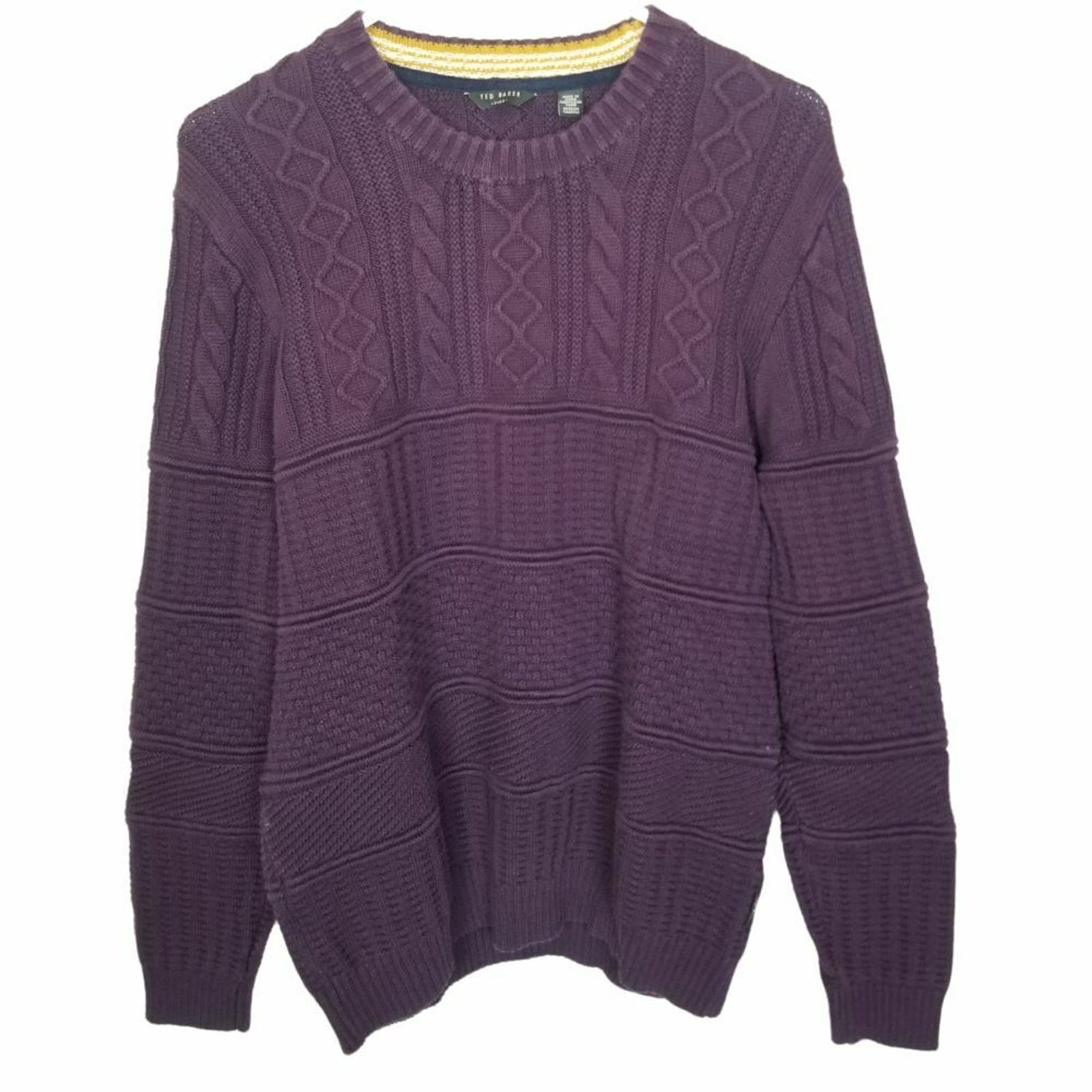 Ted Baker Ted Baker Mens Fisherman Sweater Cable Knit Coastal Preppy Size US L / EU 52-54 / 3 - 2 Thumbnail