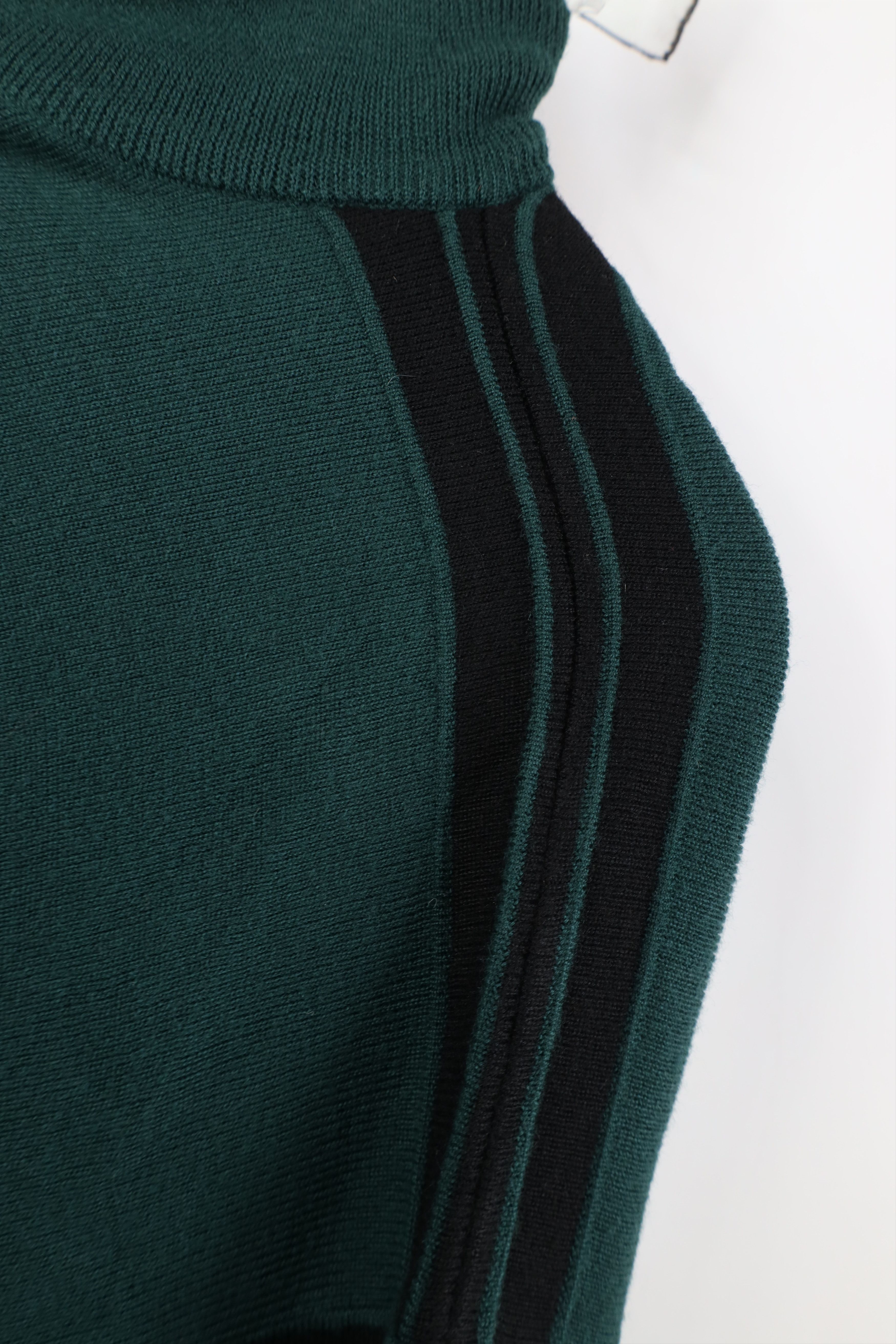 Vintage Vintage 90s Streetwear Striped 1/4 Half Zip Sweater Green Size US XL / EU 56 / 4 - 4 Thumbnail