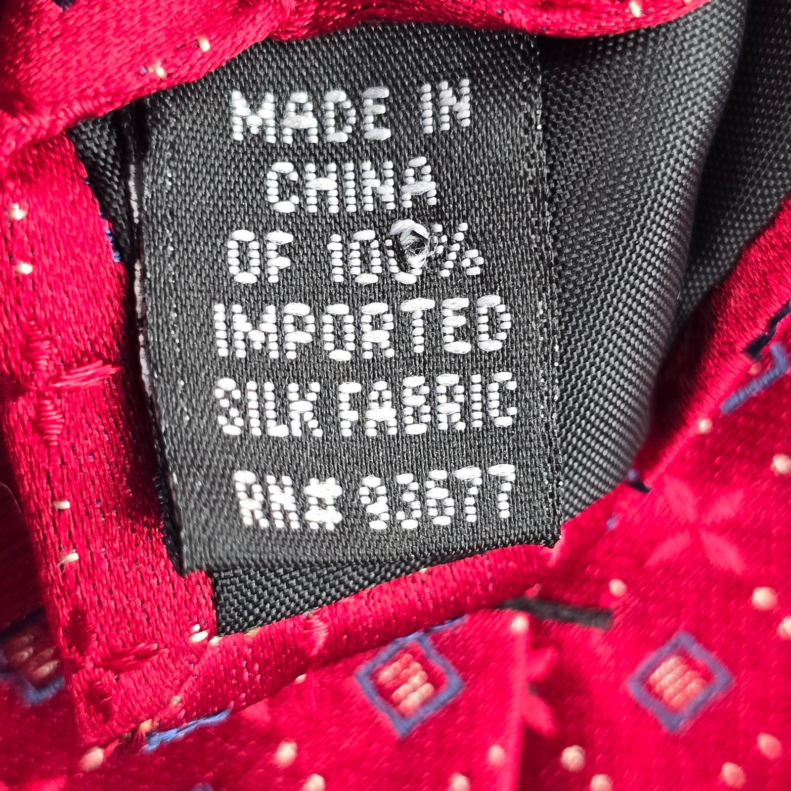 Stafford Stafford Red Stripe Floral 100% Silk Men's Neck Tie NWOT Size 30 - 5 Thumbnail