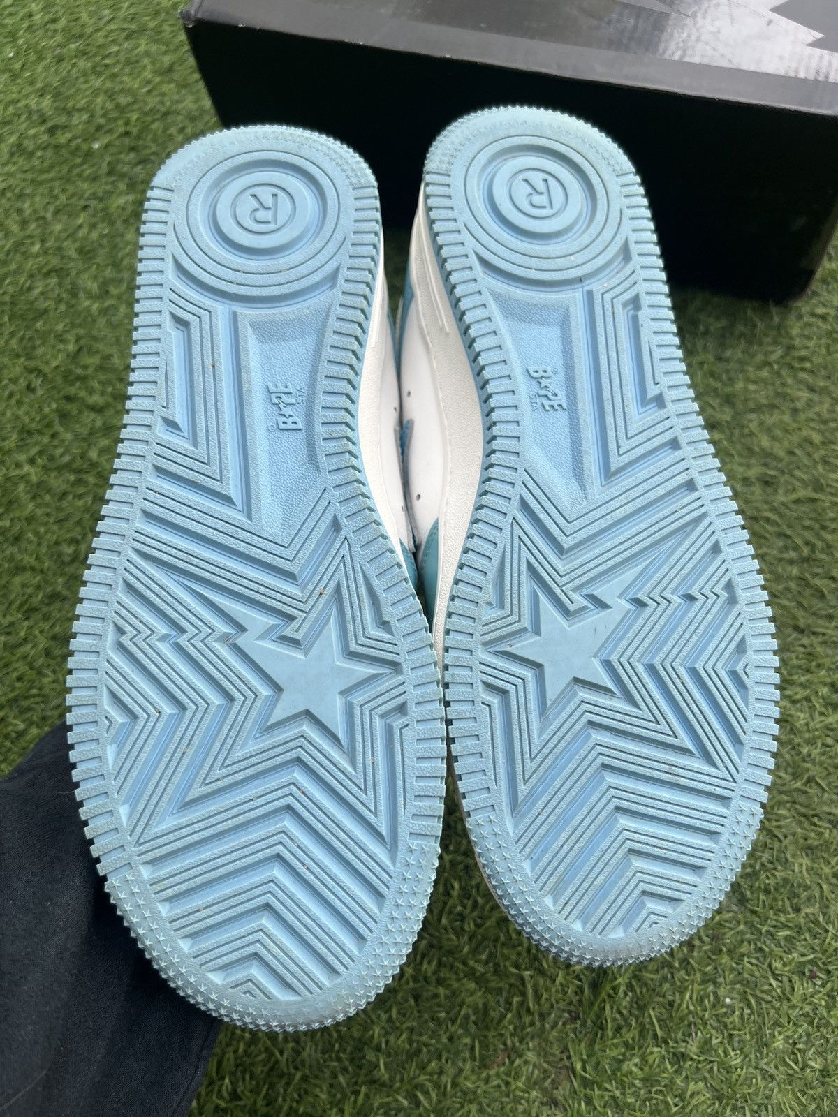 Bape Bape sta Low Leather UNC Blue Size US 9.5 / EU 42-43 - 6 Thumbnail