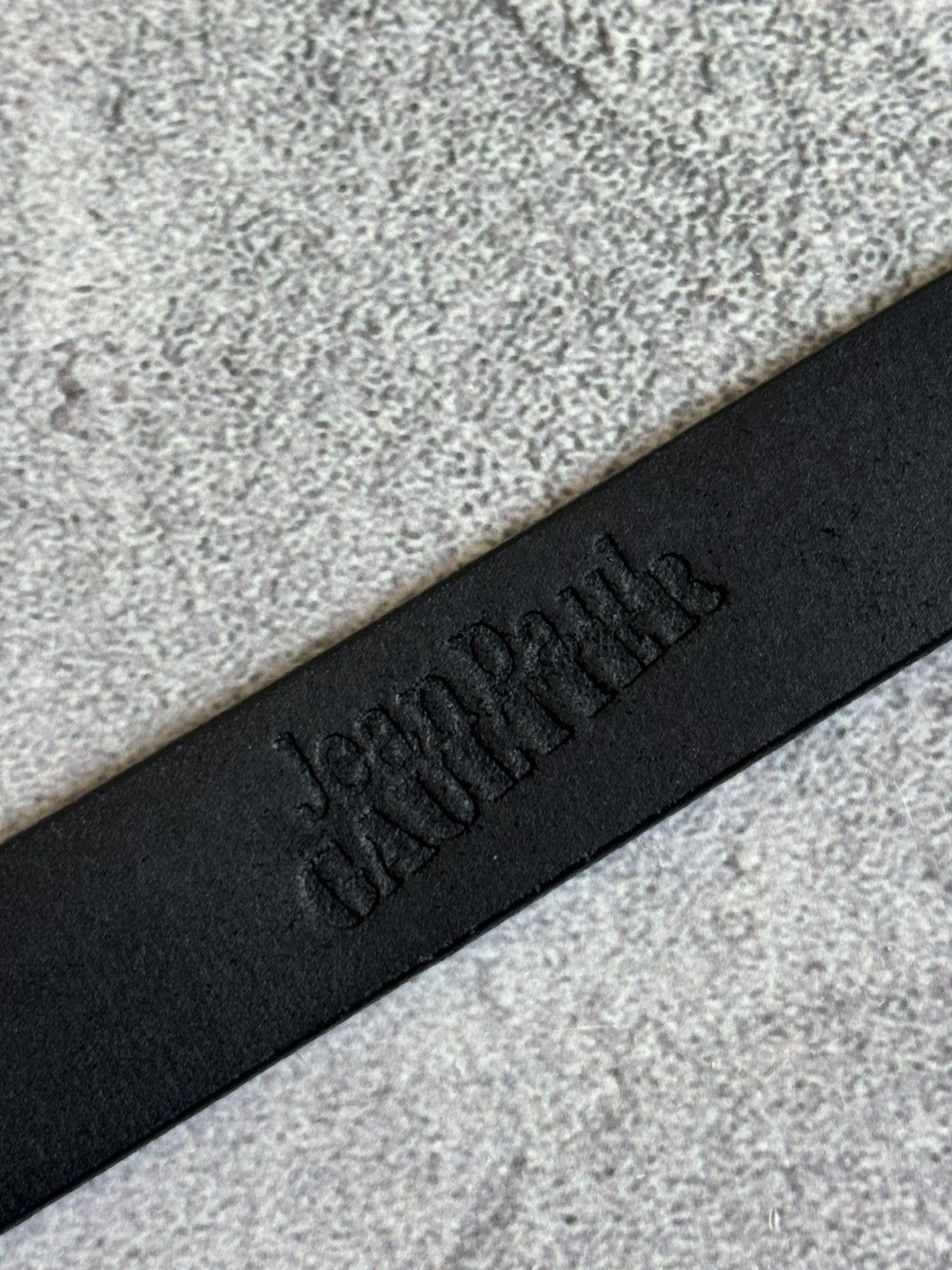 Designer × Jean Paul Gaultier Jean Paul Gaultier black leather Avantgarde belt 90s vintage Size ONE SIZE - 8 Thumbnail