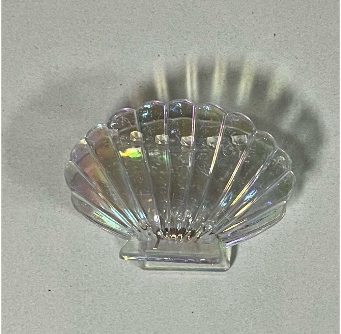 Japanese Brand × Vintage Clear Iridescent Seashell Shell Claw Clip Hair Accessory 🐚✨ Size ONE SIZE - 2 Thumbnail
