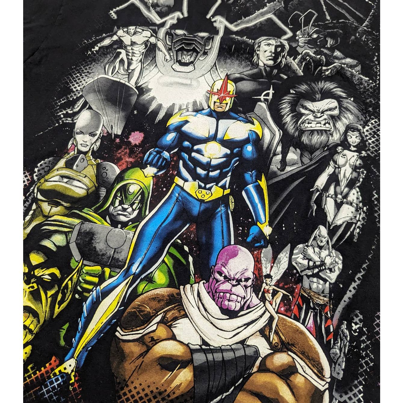 Marvel Comics Mid 2000s Marvel Mad Engine Nova Corps t-shirt Size US XL / EU 56 / 4 - 3 Thumbnail