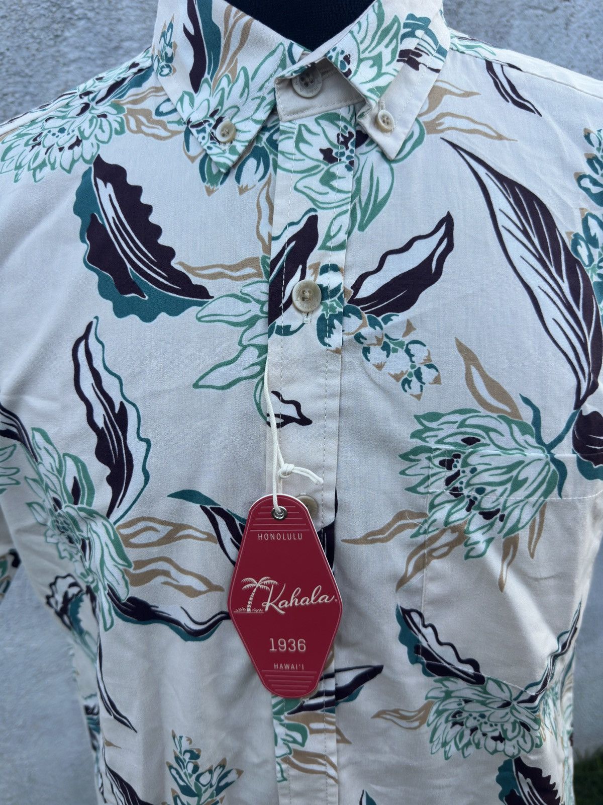 Other New Kahala Hawaiian Print Multicolored Full Button Men's S Size US S / EU 44-46 / 1 - 3 Thumbnail