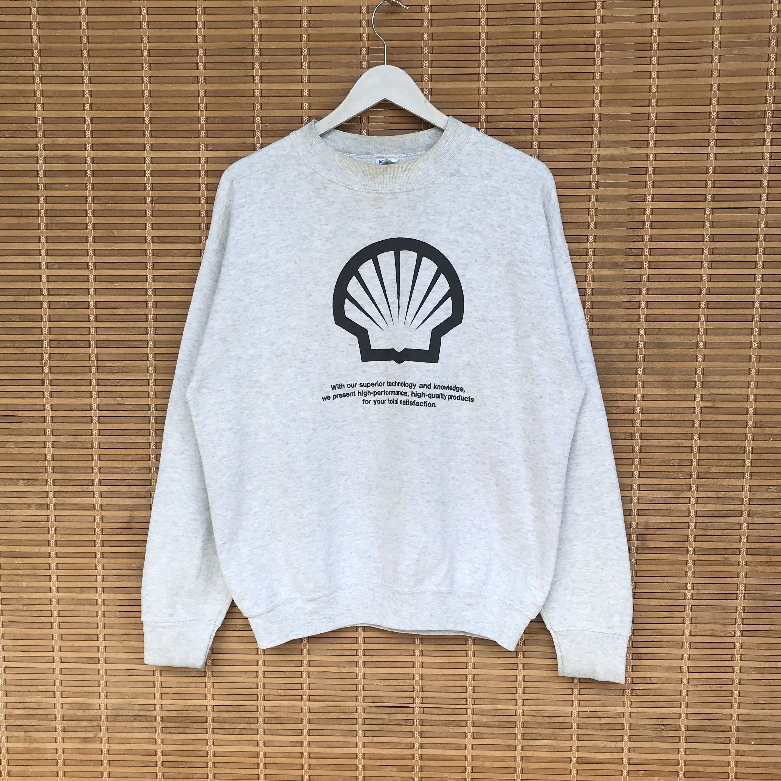 Vintage Rare Vintage Shell crown sweatshirt jumper crewneck Size US L / EU 52-54 / 3 - 1 Thumbnail