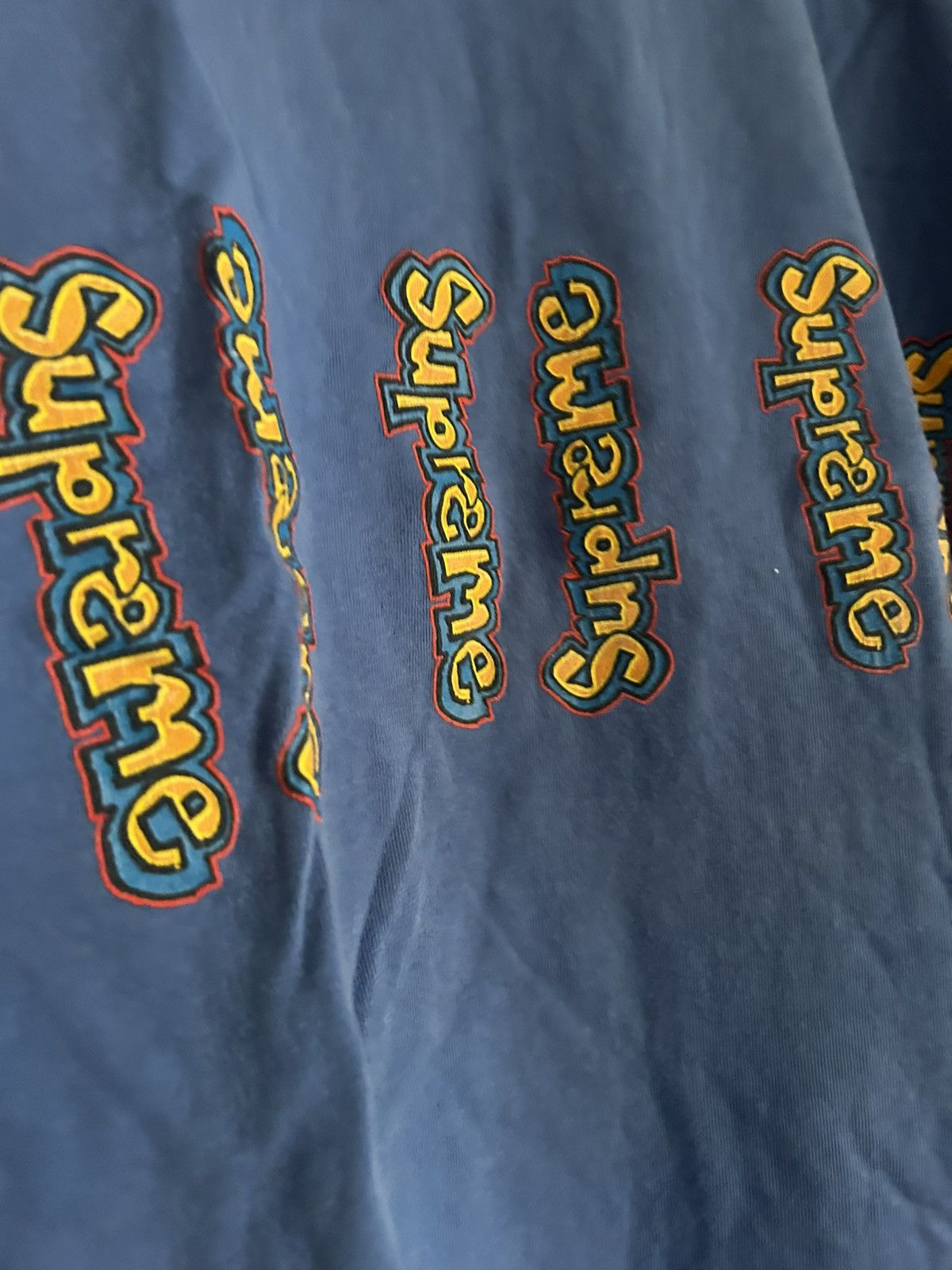 Supreme Supreme Blue Vertical Text Y2K Size US M / EU 48-50 / 2 - 1 Thumbnail