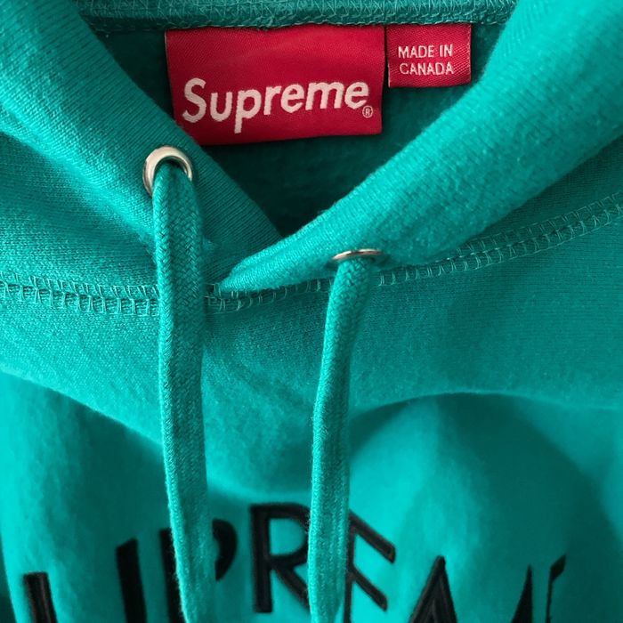 新品】Supreme Capital Hooded Dark Aqua XXL - スウェット