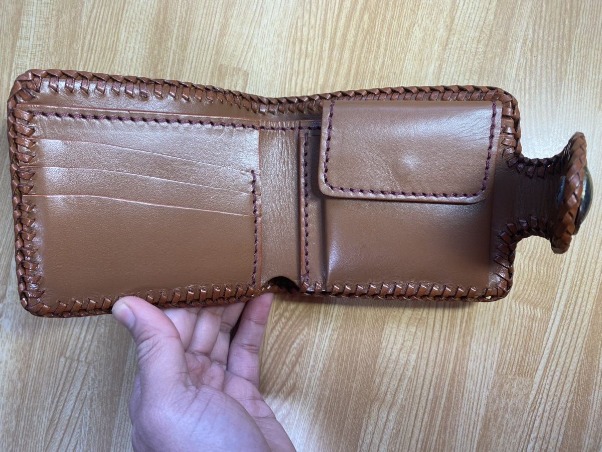 Japanese Brand × Leather × Vintage Leather Bifold Wallet Vintage Look Size ONE SIZE - 5 Thumbnail