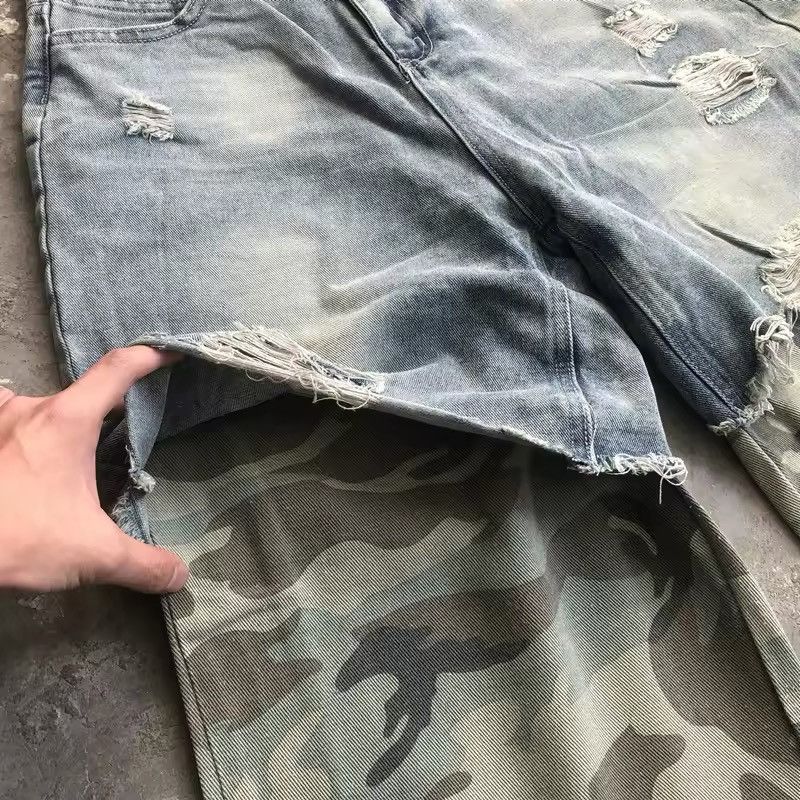 Japanese Brand × Jean Streetwear Fake Two Pieces Camouflage Jeans Size US 26 / EU 42 - 9 Thumbnail