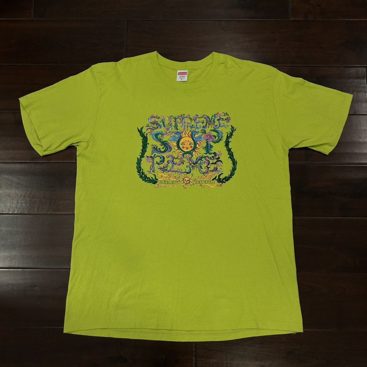 Supreme SS21 Supreme Crest Tee T-Shirt Black Used XL | Grailed