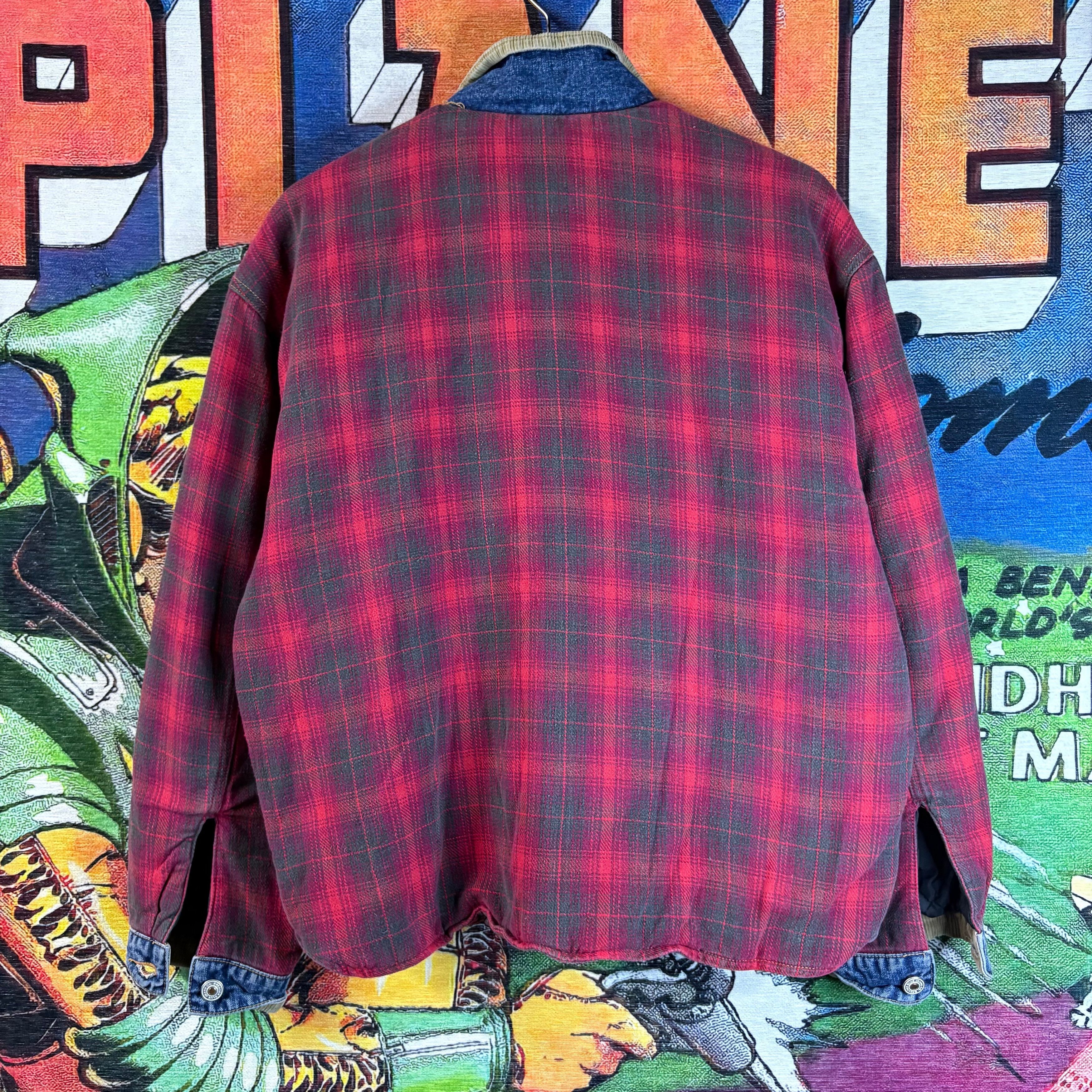 Vintage Vintage 80s Breaker Blue Jeans Denim Flannel Jacket Size M Size US M / EU 48-50 / 2 - 4 Thumbnail