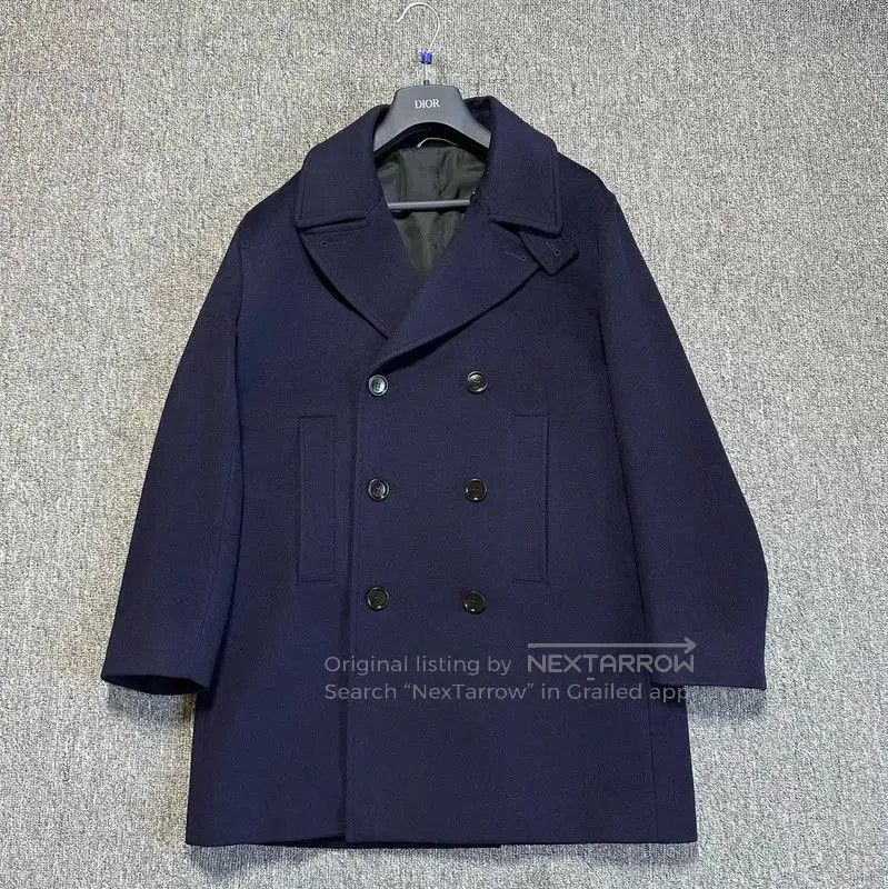 Other Dior Men's Wool Blend Navy Peacoat . Size US XL / EU 56 / 4 - 1 Thumbnail