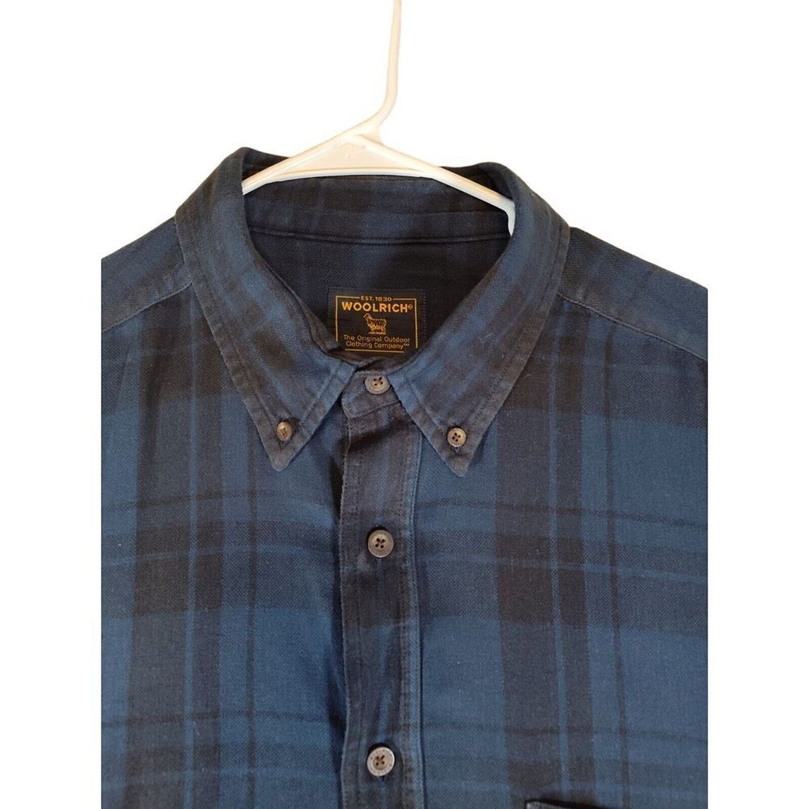 Woolrich Woolen Mills Woolrich VTG Storm Shirt 2XL Blue Black Plaid Flannel Heavy Size US XXL / EU 58 / 5 - 9 Thumbnail