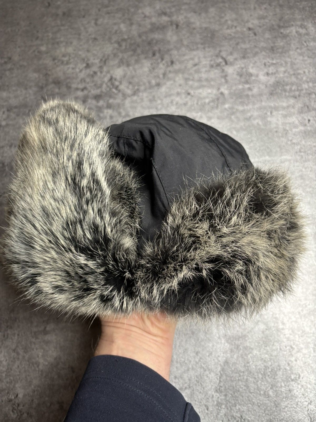 Vintage Vintage Warm Rabbit Fur Hat With Earflaps Size ONE SIZE - 5 Thumbnail