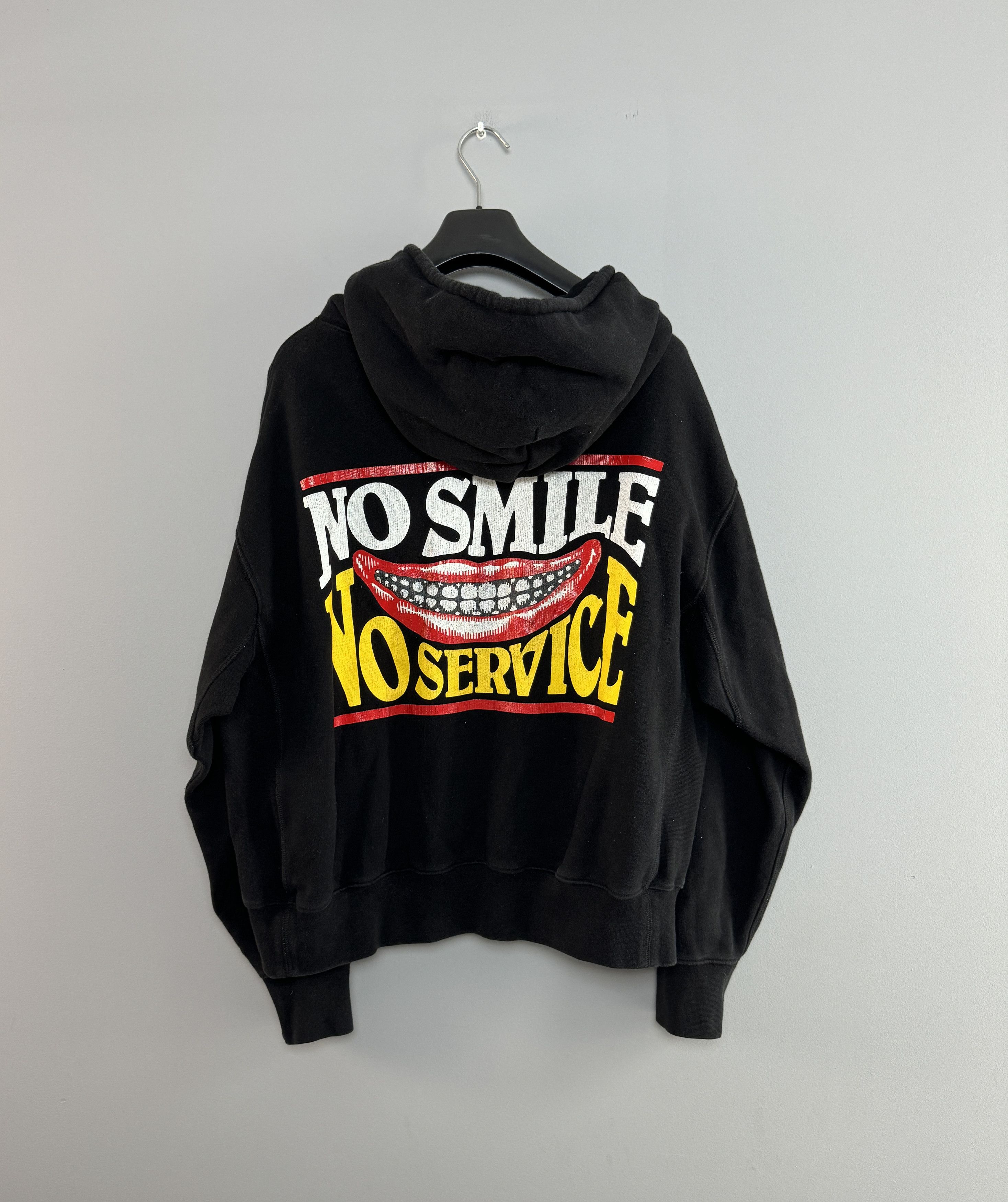 Stella McCartney Stella McCartney No Smile No Service Lips Hoodie Black S-M Size US S / EU 44-46 / 1 - 1 Thumbnail