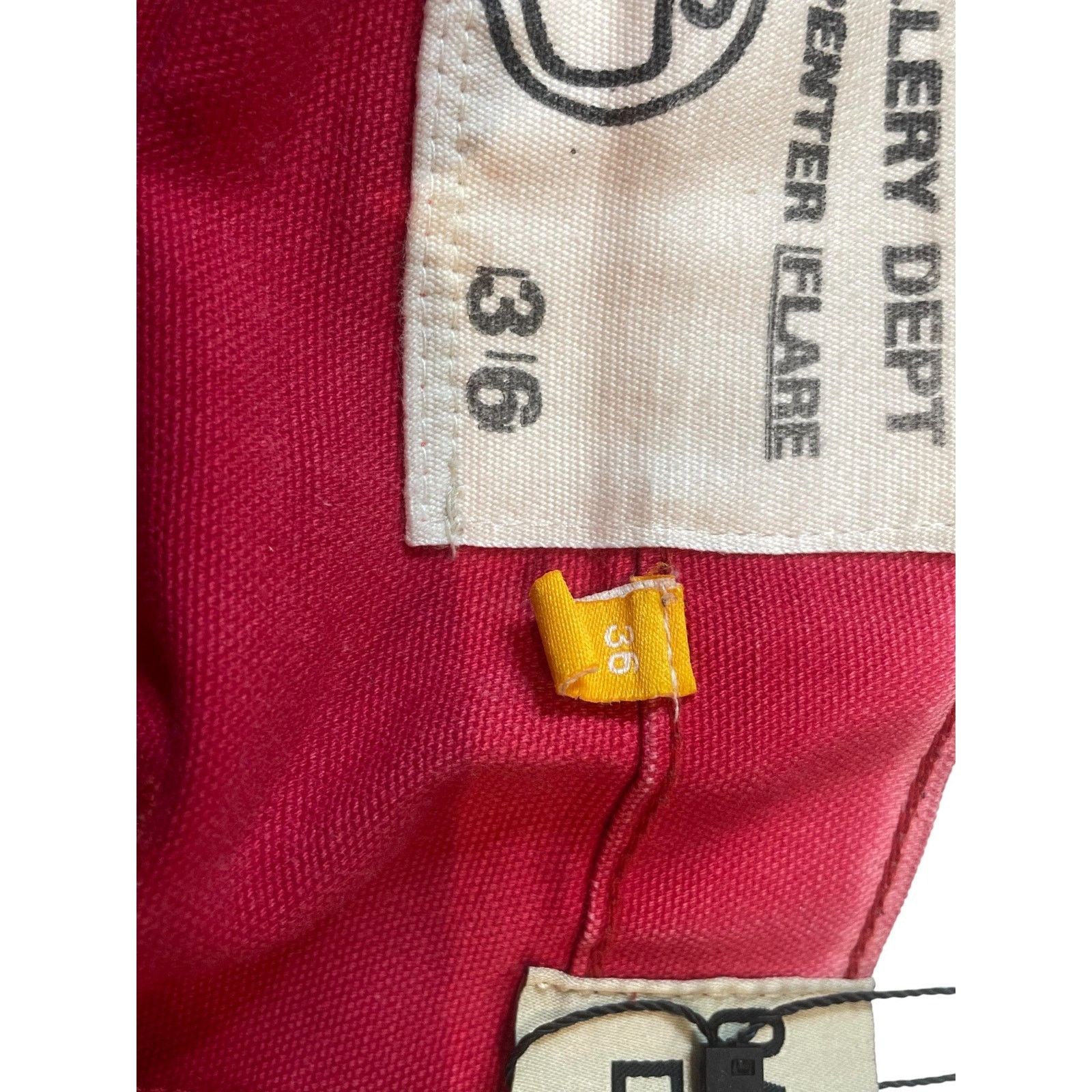 Gallery Dept. Gallery Dept 'Flare' Red Jeans Size US 36 / EU 52 - 6 Thumbnail