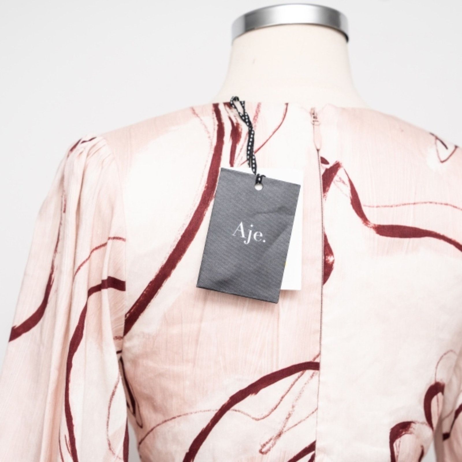Aje Aje. Amelia Plunge Mini Dress. Size XS / US 0-2 / IT 36-38 - 8 Thumbnail