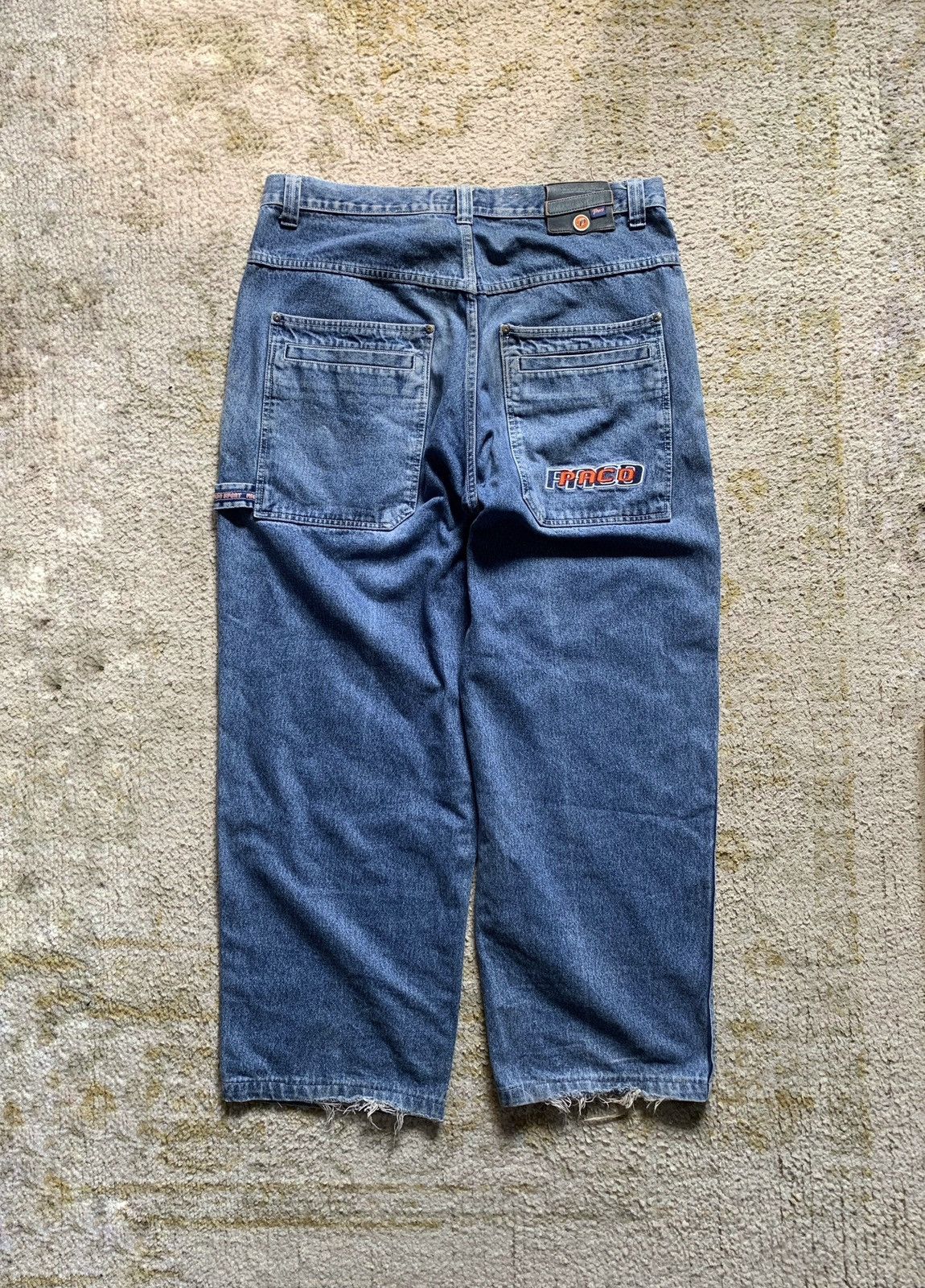 image of Vintage Y2K Paco Jeans Jnco Style Wide Pants in Blue, Men's (Size 38)