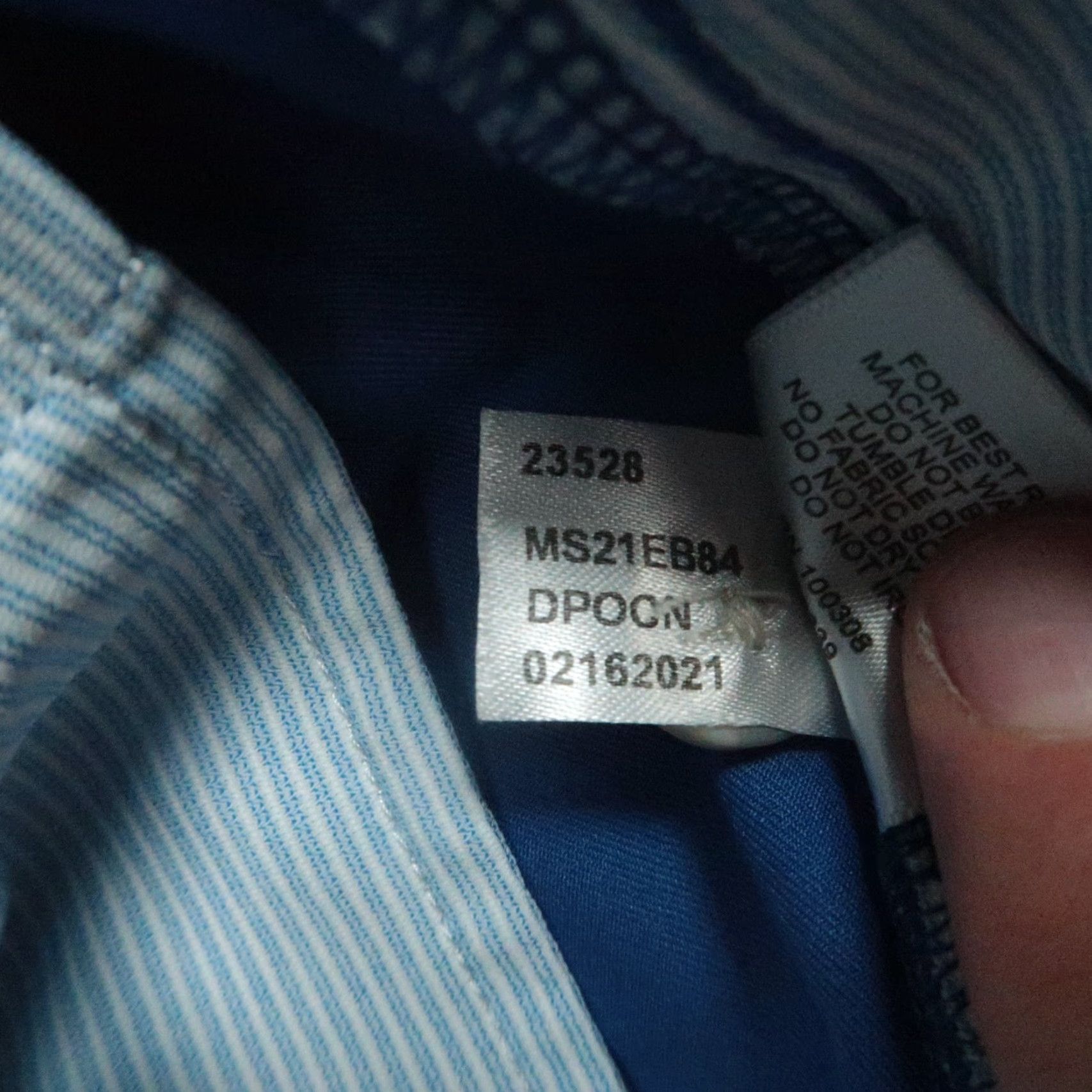 Peter Millar Peter Millar Shorts Mens 38 Blue Carbarro Fan Palm Twill Performance Chino Shirt? Size US 38 / EU 54 - 6 Thumbnail