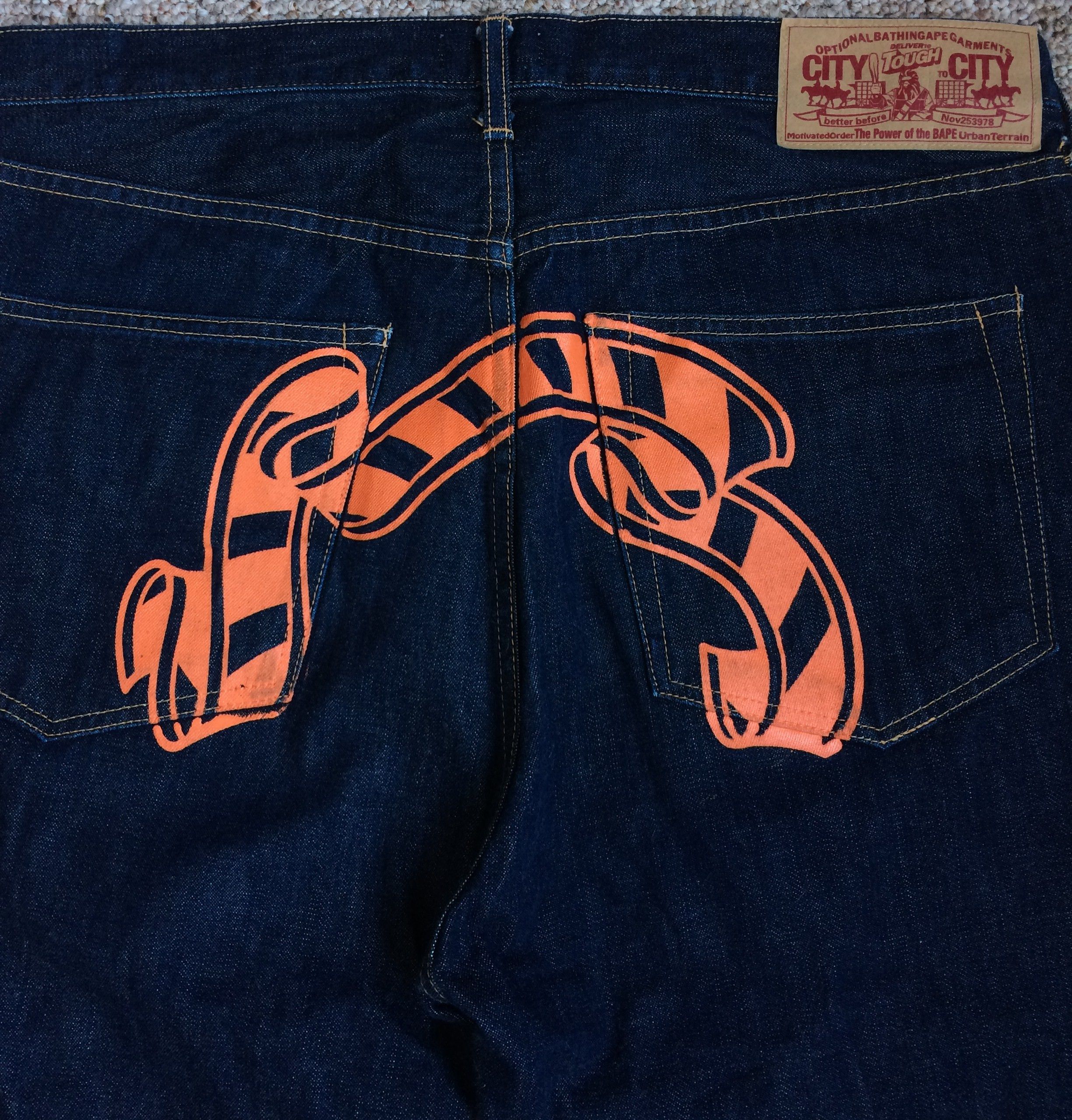 Bape OG Bathing Ape Baby Milo Store Denim size XL Size US 36 / EU 52 - 6 Thumbnail