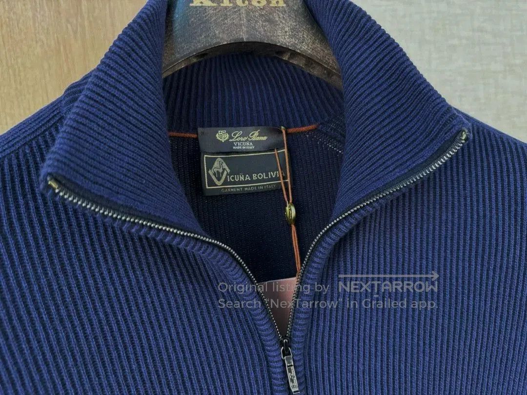 Loro Piana Loro Piana Classic Vicuna Knit Zip Sweater. Size US L / EU 52-54 / 3 - 3 Thumbnail