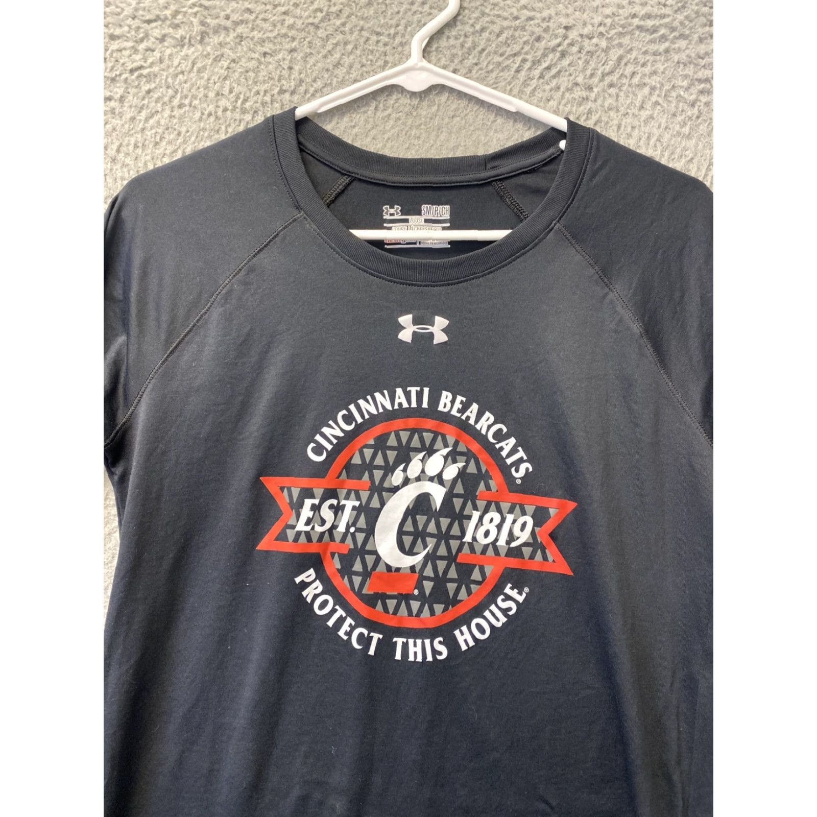 Nike Nike Tee Mens SMALL Athletic Dri Fit Cincinnati Long Sleeve Black 97-56 Size US S / EU 44-46 / 1 - 2 Thumbnail