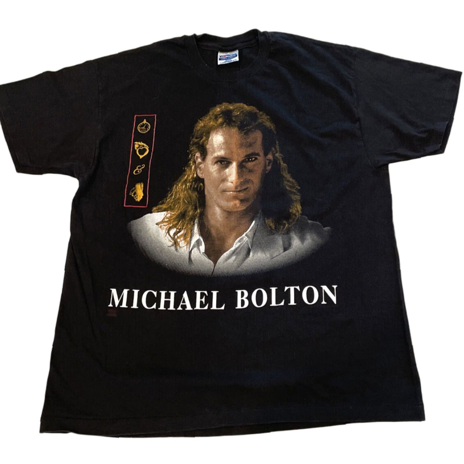 Vintage Vintage Yes Michael Bolton Tour tshirt 1992 World USA Australian Black Mens XL Cotton Logo 90s T-Shirt Size US XL / EU 56 / 4 - 1 Thumbnail