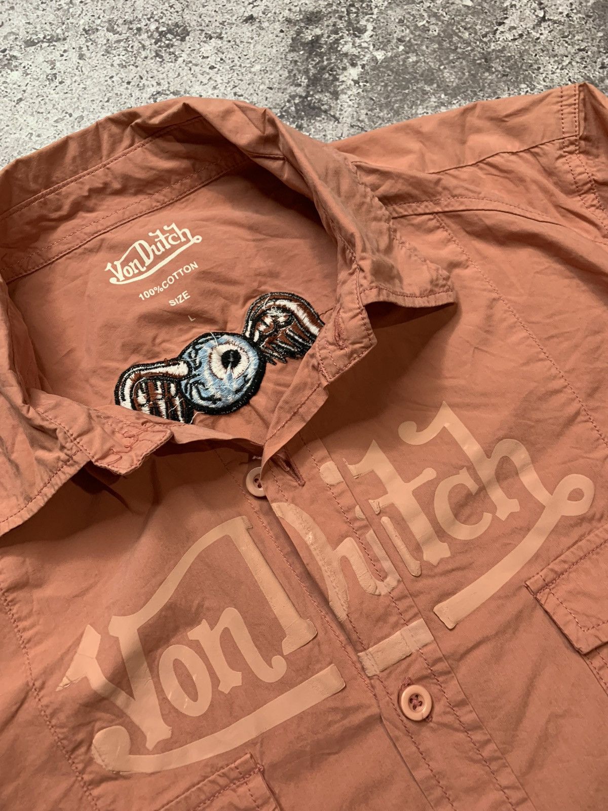 Vintage × Von Dutch Von Dutch vintage shirt spell out y2k logo Size US L / EU 52-54 / 3 - 4 Thumbnail