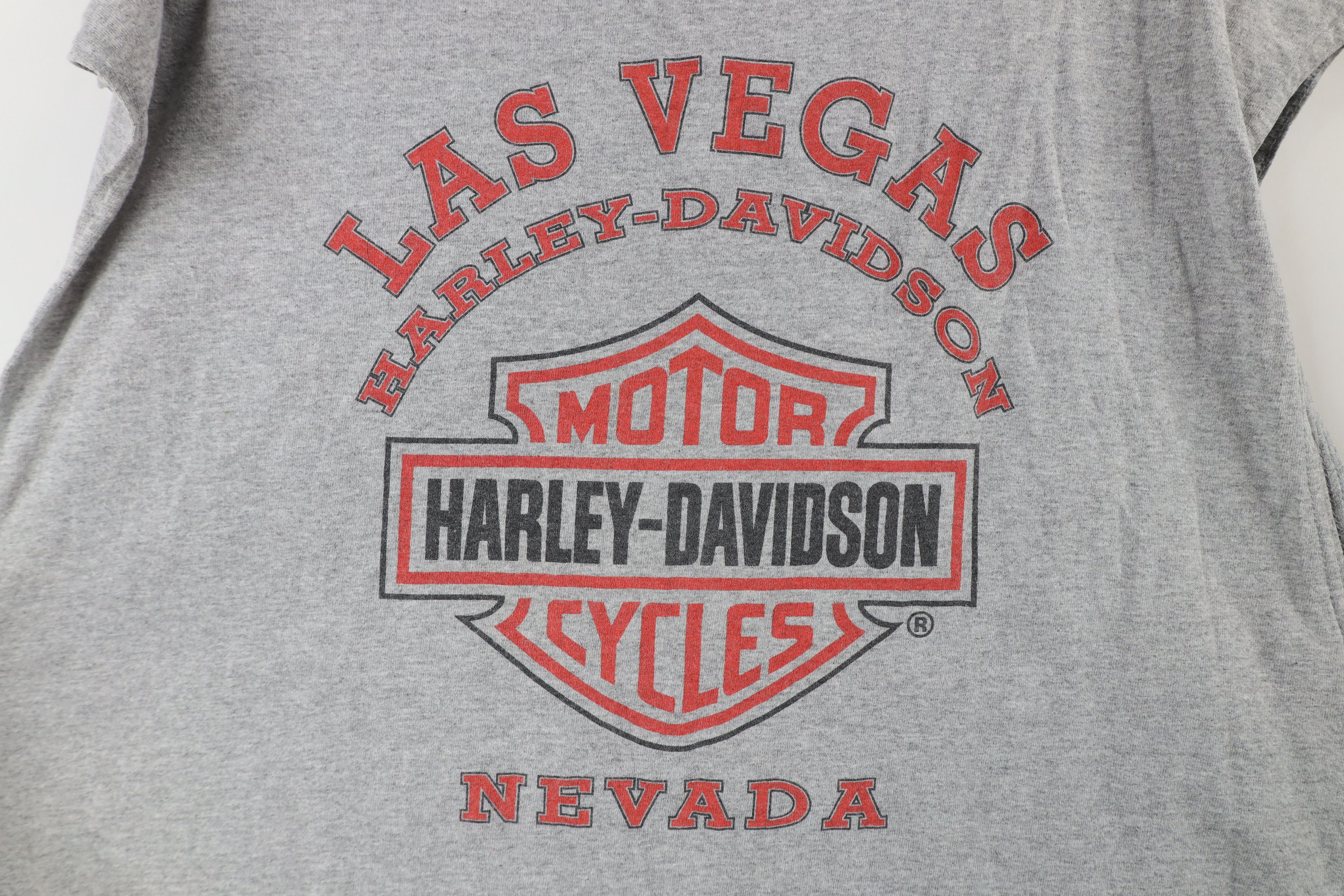 Harley Davidson × Vintage Vintage Y2K 2001 Harley Davidson Tank Top T-Shirt Gray USA Size US XXL / EU 58 / 5 - 10 Thumbnail