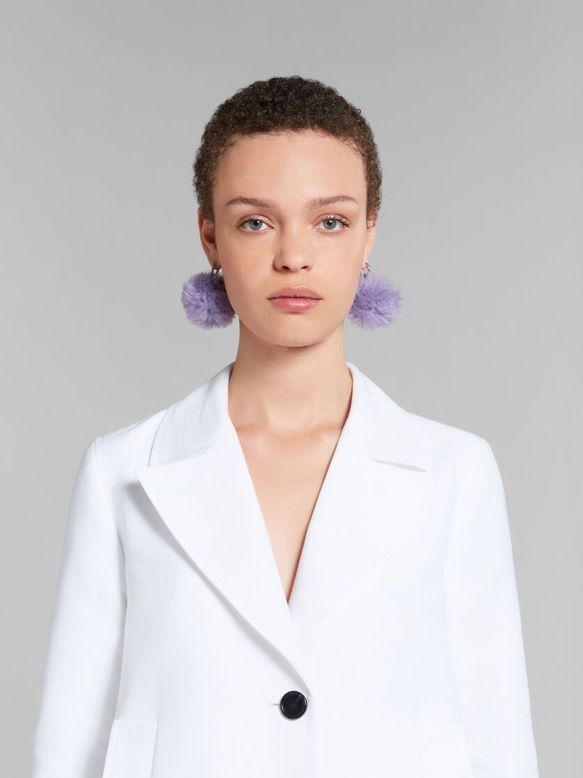 oc11z0525 A-Line Cady Jacket in White