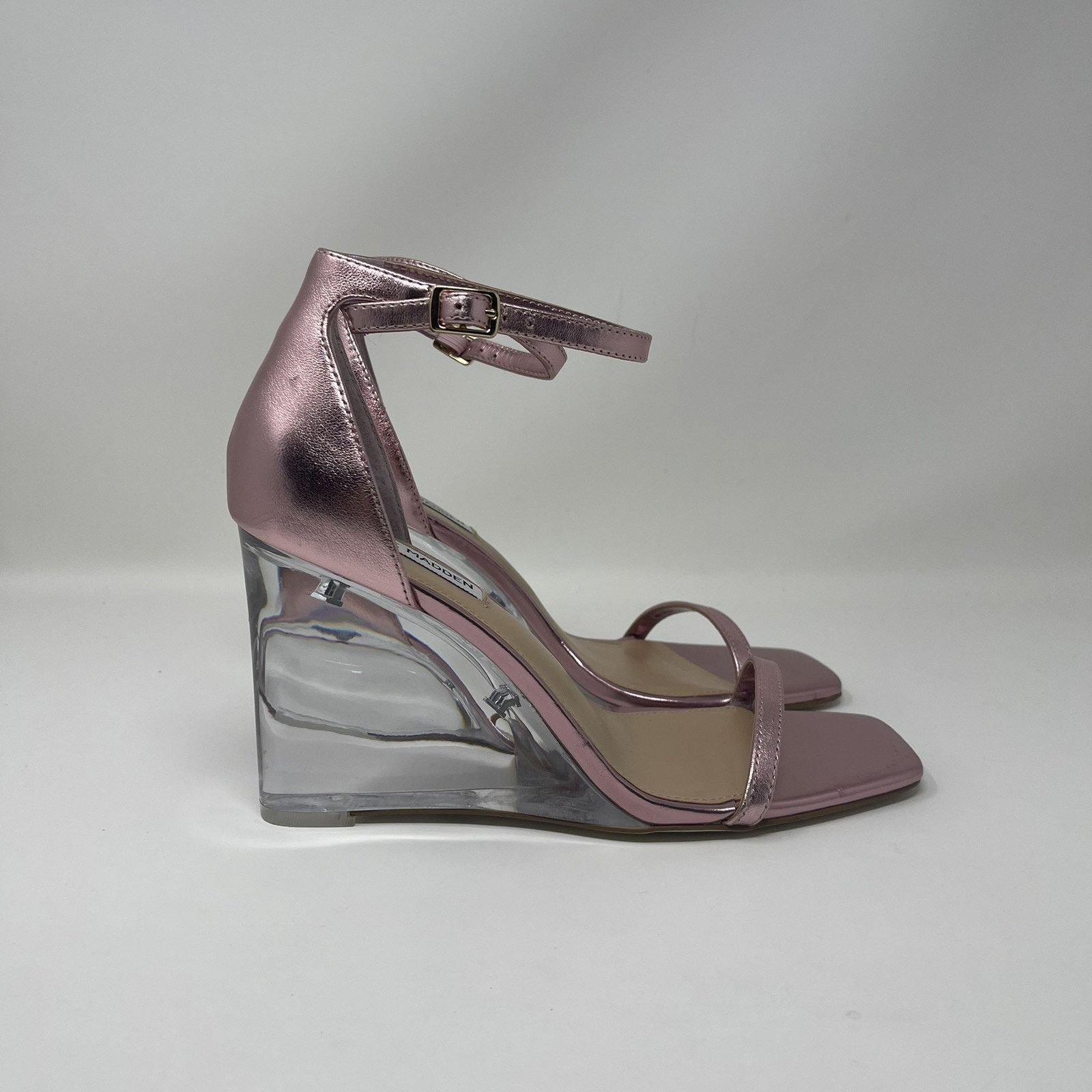 Steve Madden Steven Madden Isobel Sandals 10M Pink Metallic Clear Wedge Size US 10 / IT 40 - 8 Thumbnail