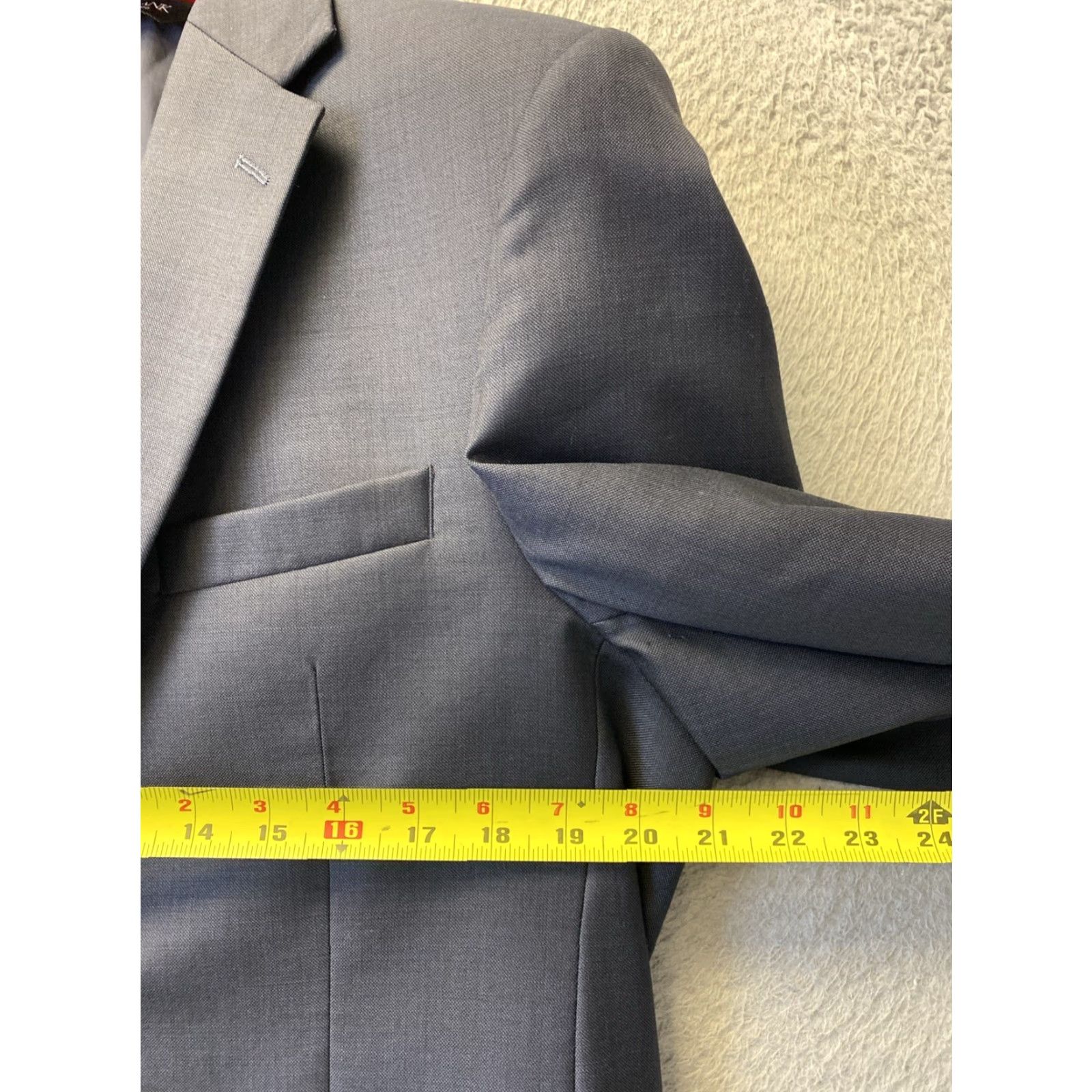 Jos. A. Bank Jos. A. Bank 41 R (36 W) Wool Suit Jacket Navy Blue 149-16 Size 42R - 4 Thumbnail