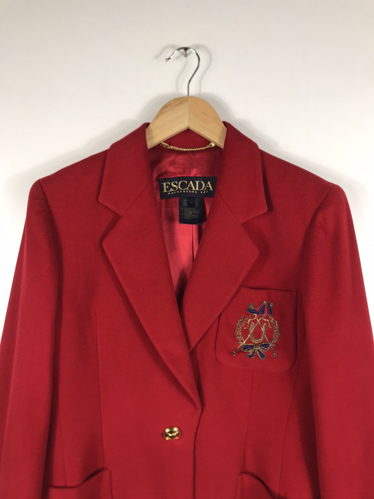 Escada ⚡️Luxury Escada Wool Single Breast Coat Size XS / US 0-2 / IT 36-38 - 4 Thumbnail