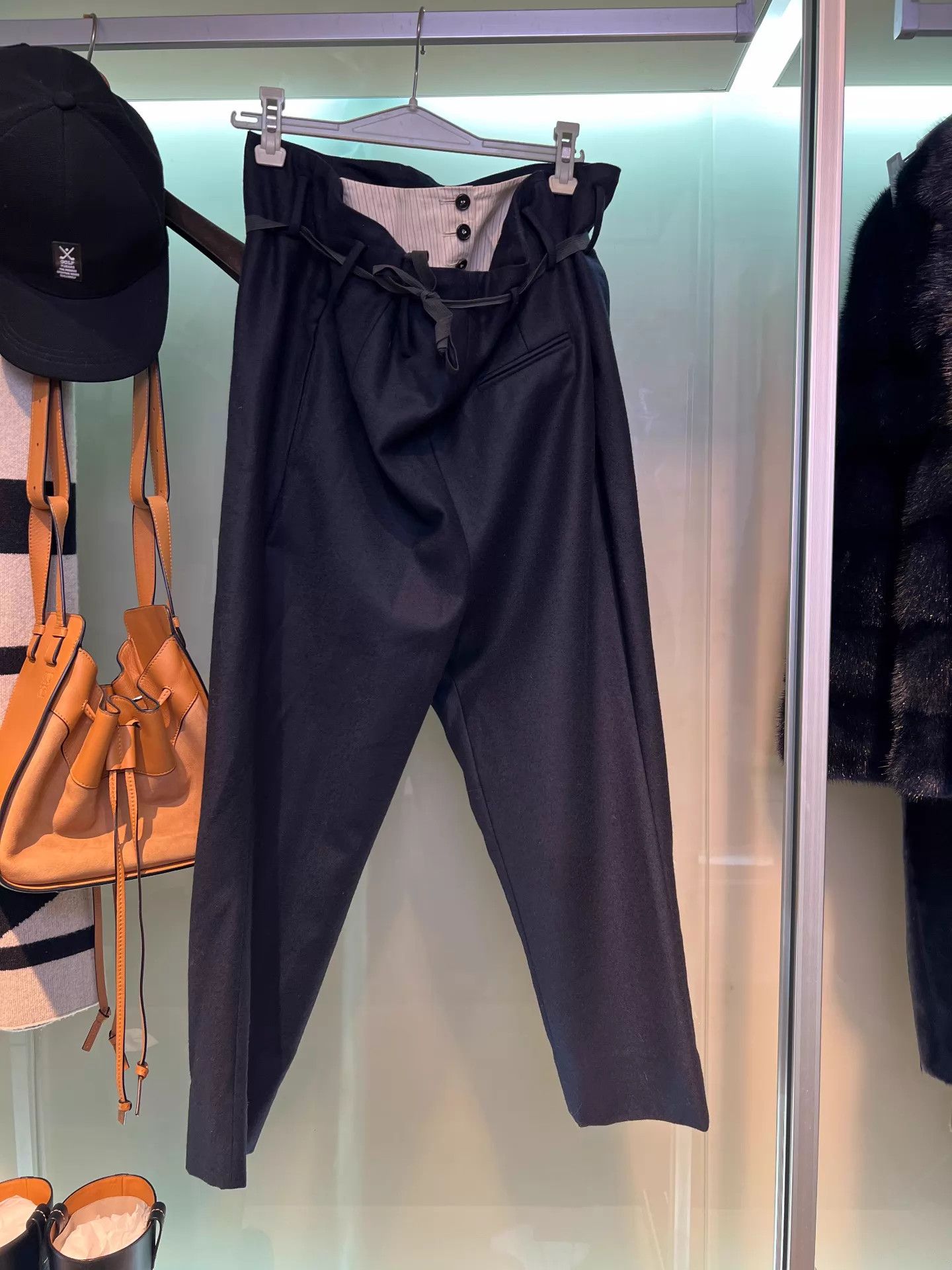 Maison Margiela Marni Navy Blue Waist Belt Drawstring Pants 40 new Size US 40 / EU 56 - 2 Thumbnail
