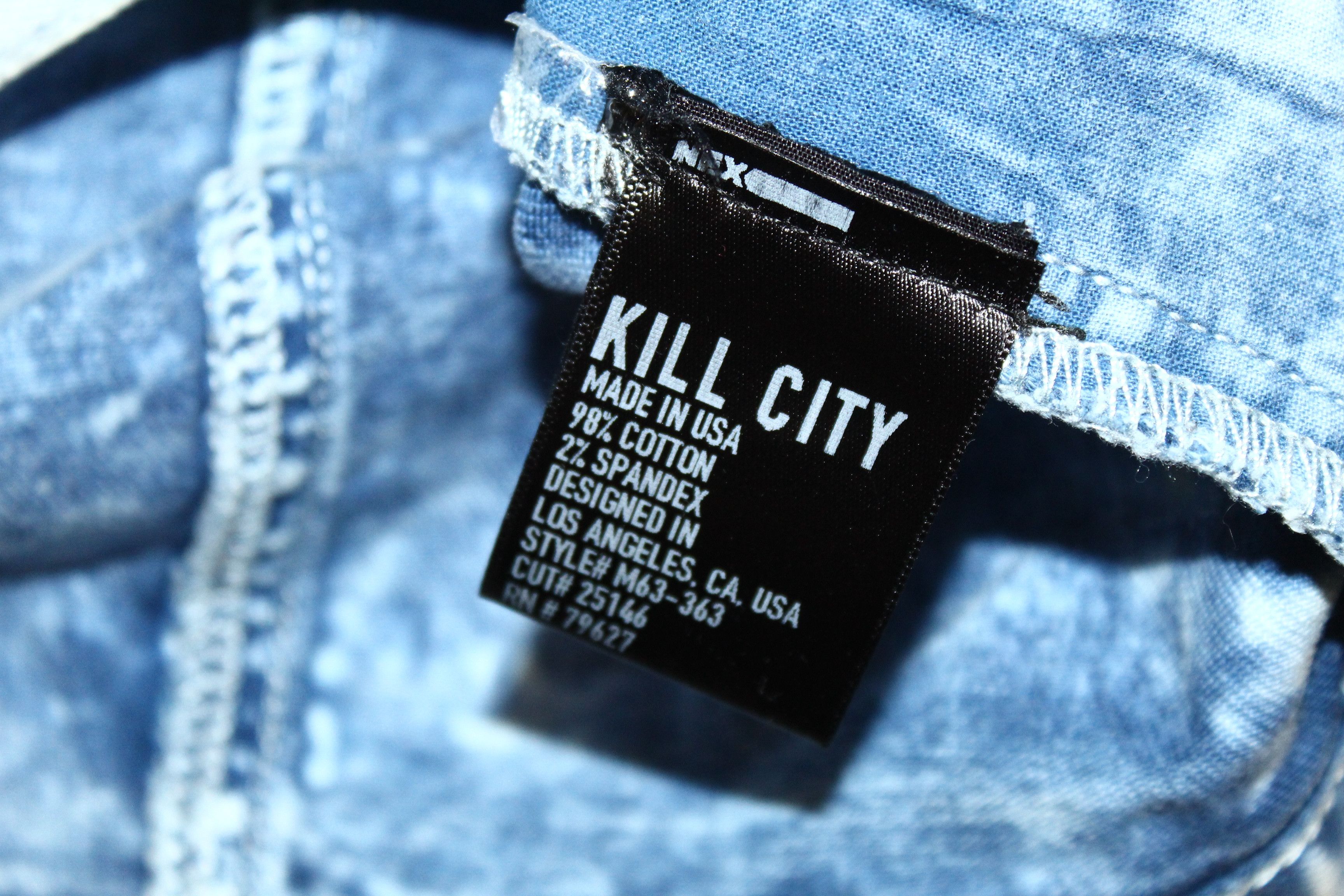 Kill City Kill City Los Angeles Acid Wash Denim Trucker Jacket Size US S / EU 44-46 / 1 - 10 Thumbnail
