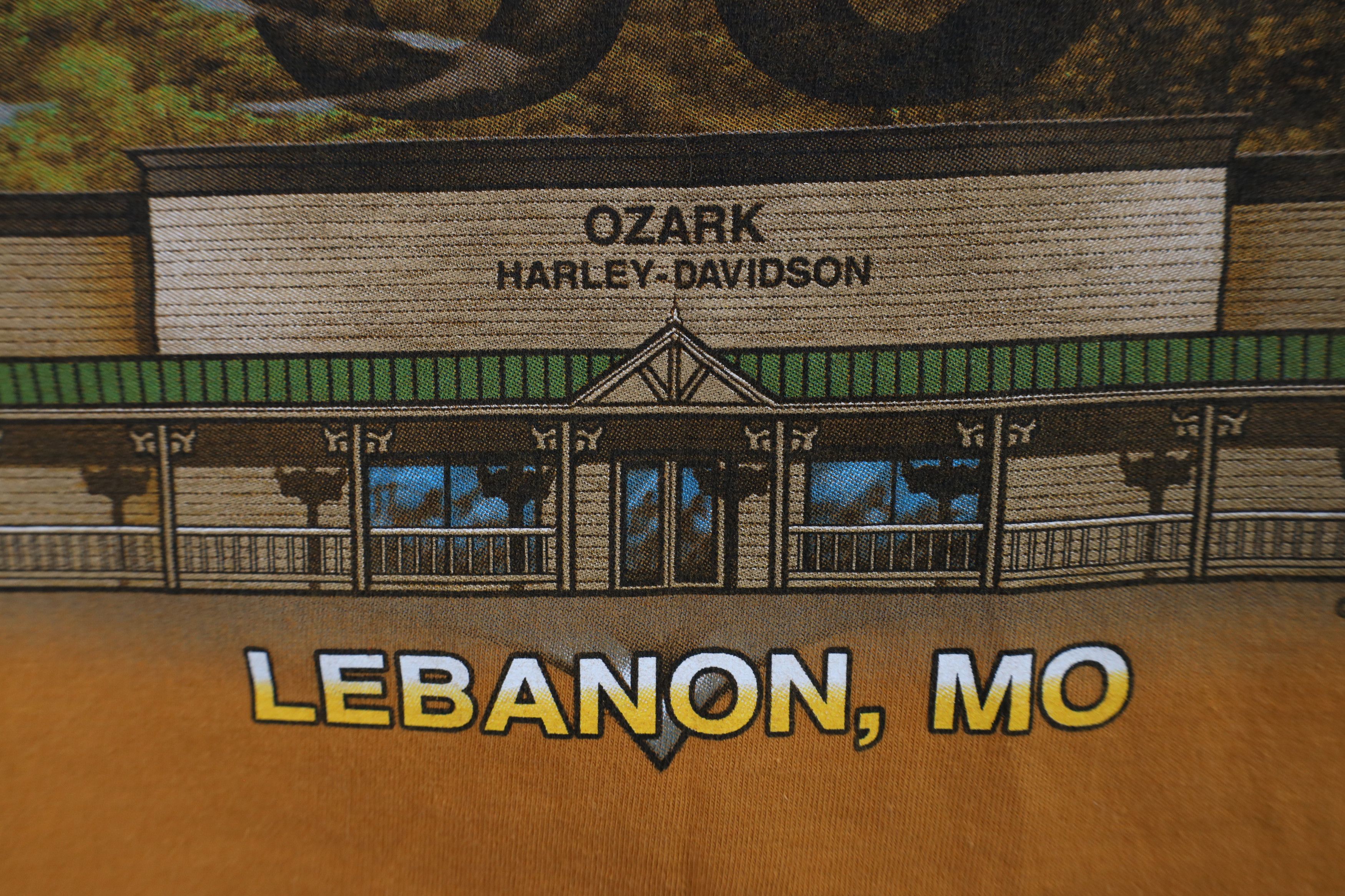 Harley Davidson × Vintage Vintage Y2K Harley Davidson Out Eagle Tribal T-Shirt Orange Size US XL / EU 56 / 4 - 11 Thumbnail