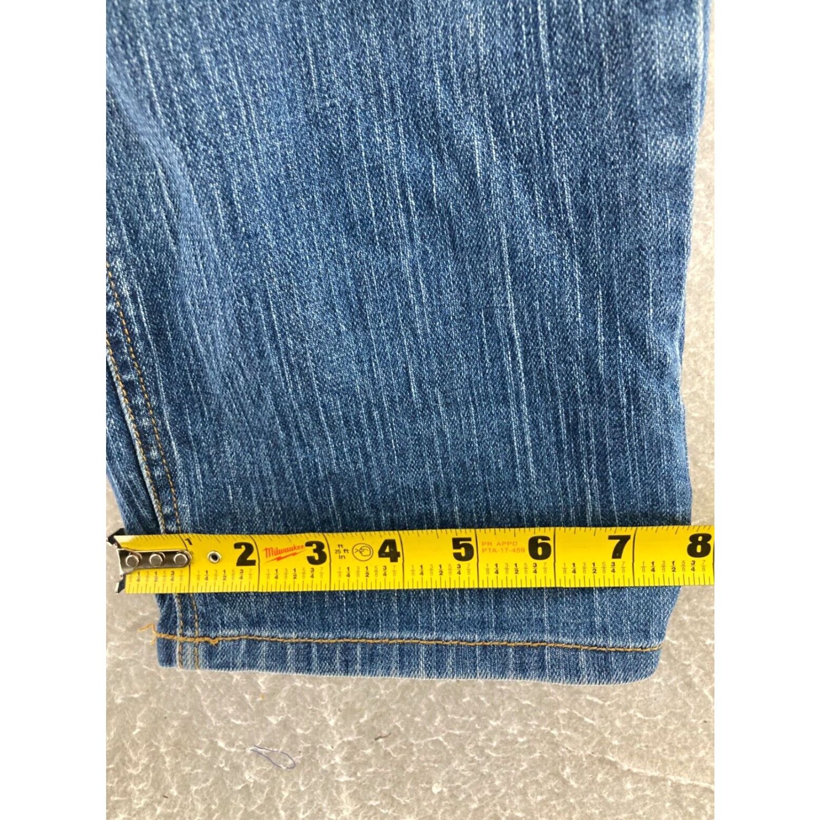 Talbots Talbots Jeans Womens 4 Blue Curvy Bootcut Dark Wash Stretch Denim Mid Rise Size 27" / US 4 / IT 40 - 6 Thumbnail