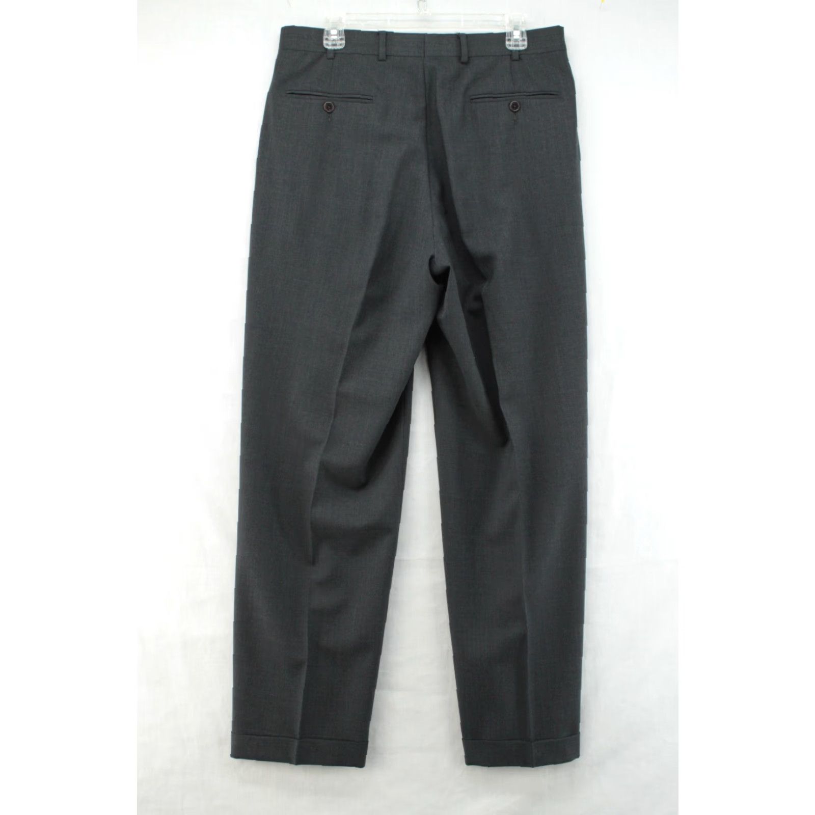 Brooks Brothers Brooks Brothers Dress Pants Men's 34x31 Dark Gray Wool Blend Stretch Classic Pants Regular 34 Gray Office Wear Men/City Preppy Size US 34 / EU 50 - 4 Thumbnail