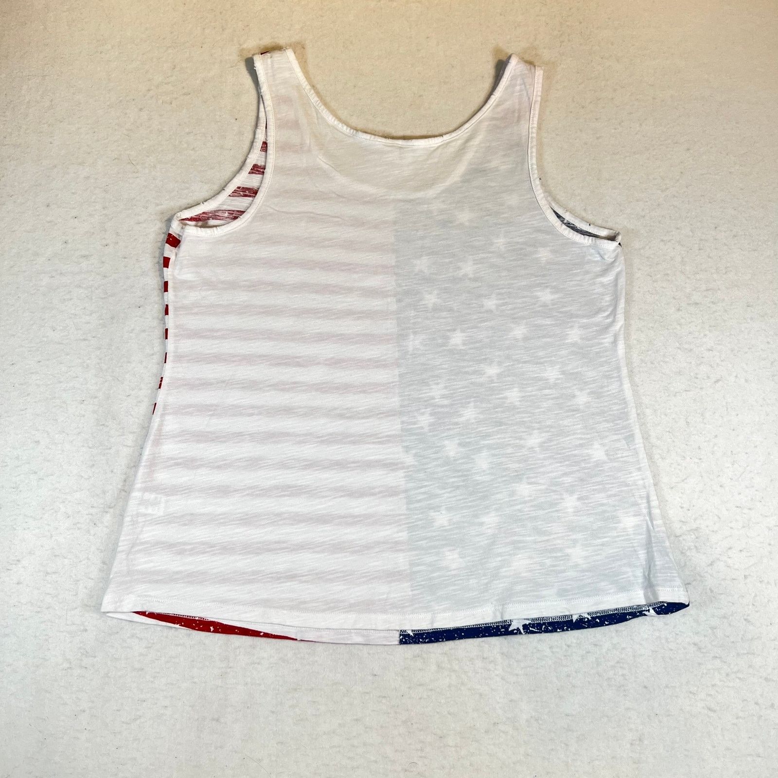 Other Cato Tank Top Womans Large USA Flag Print Patriotic July 4th Size L / US 10 / IT 46 - 3 Thumbnail