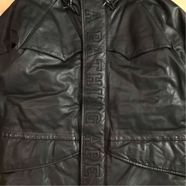 Bape 🔥Vintage🔥 BAPE Cowhide Hoodie Snowboard Down Jacket APE NIGO Size US S / EU 44-46 / 1 - 2 Thumbnail
