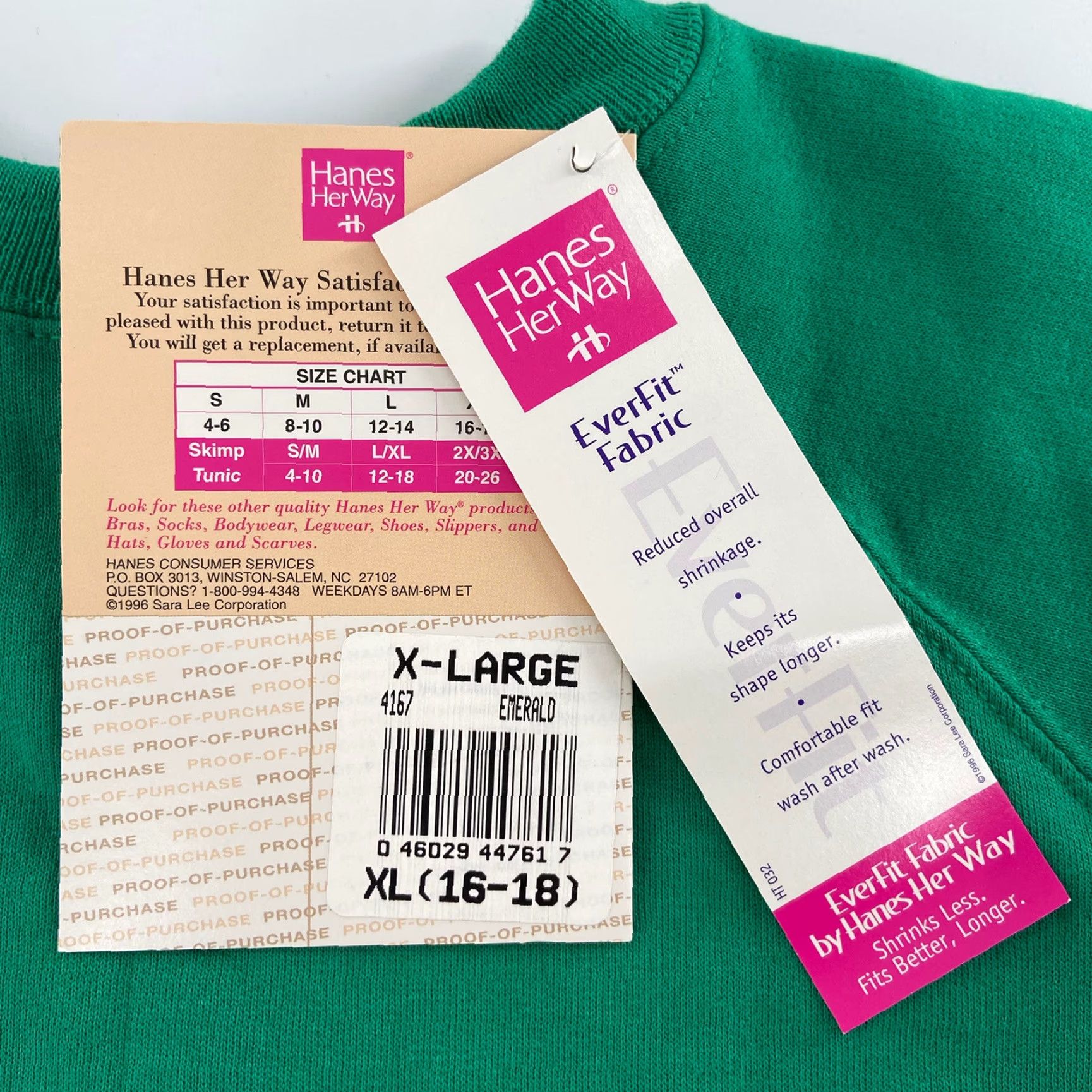 Hanes VINTAGE Hanes Sweater Womens Extra Large Green Solid Fleece Pullover XL Body: Organic Cotton, Polyester? Wait. Size XL / US 12-14 / IT 48-50 - 5 Thumbnail