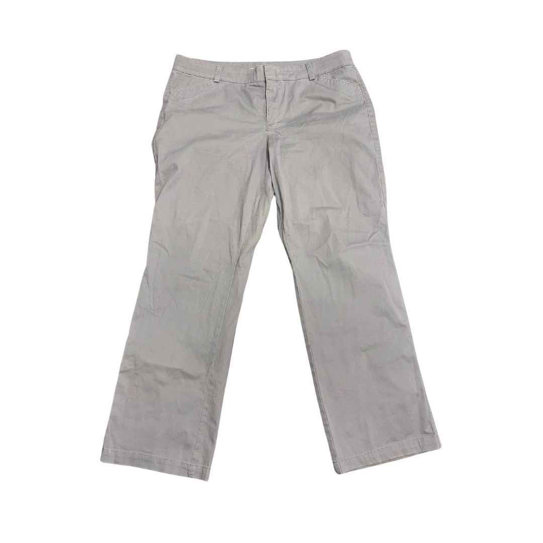 Dockers Dockers Women Chino Gray Khaki Straight Fit Pants 16 Preppy Size 38" / US 16 / IT 52 - 1 Thumbnail